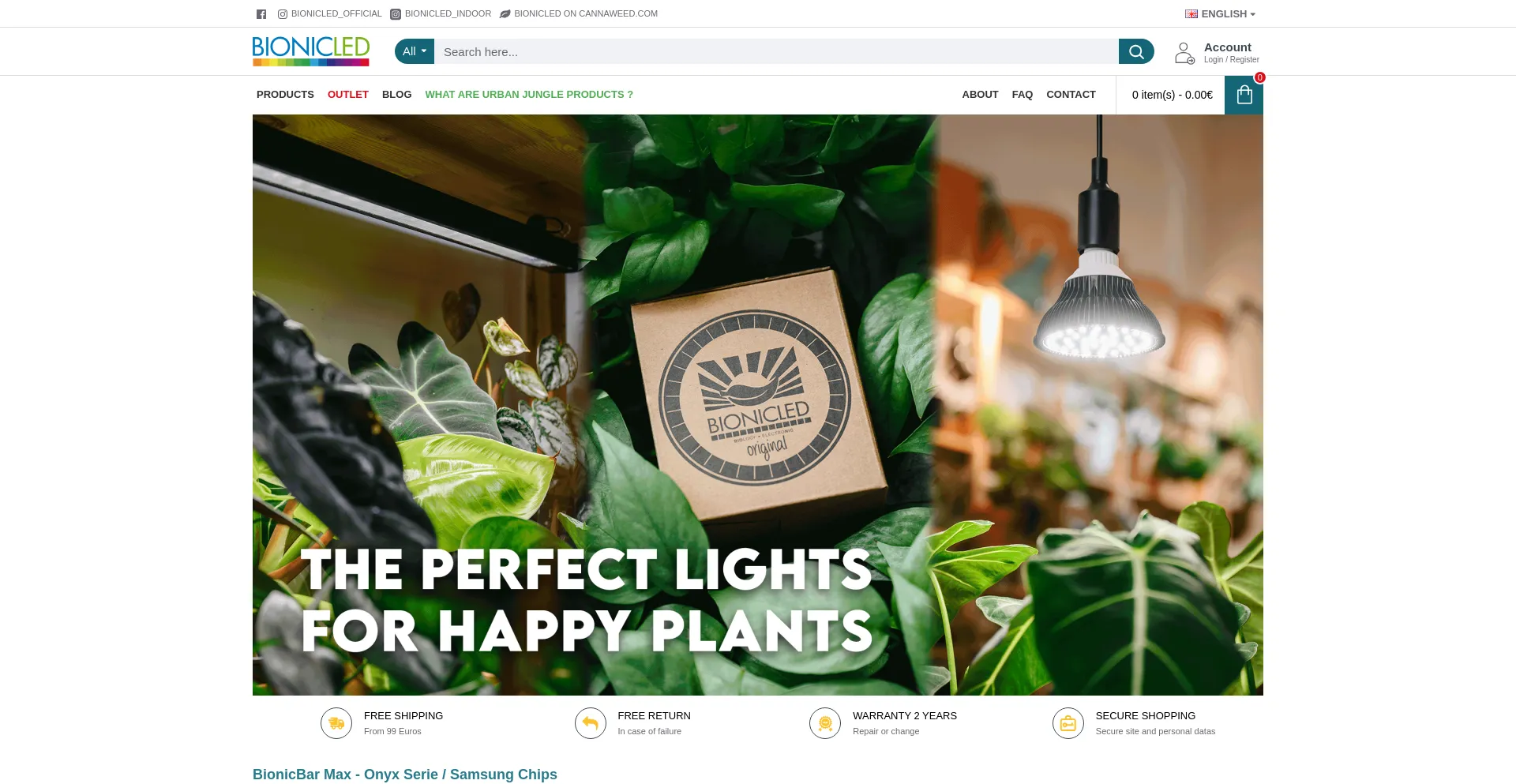 Website screenshot of Bionicled.com