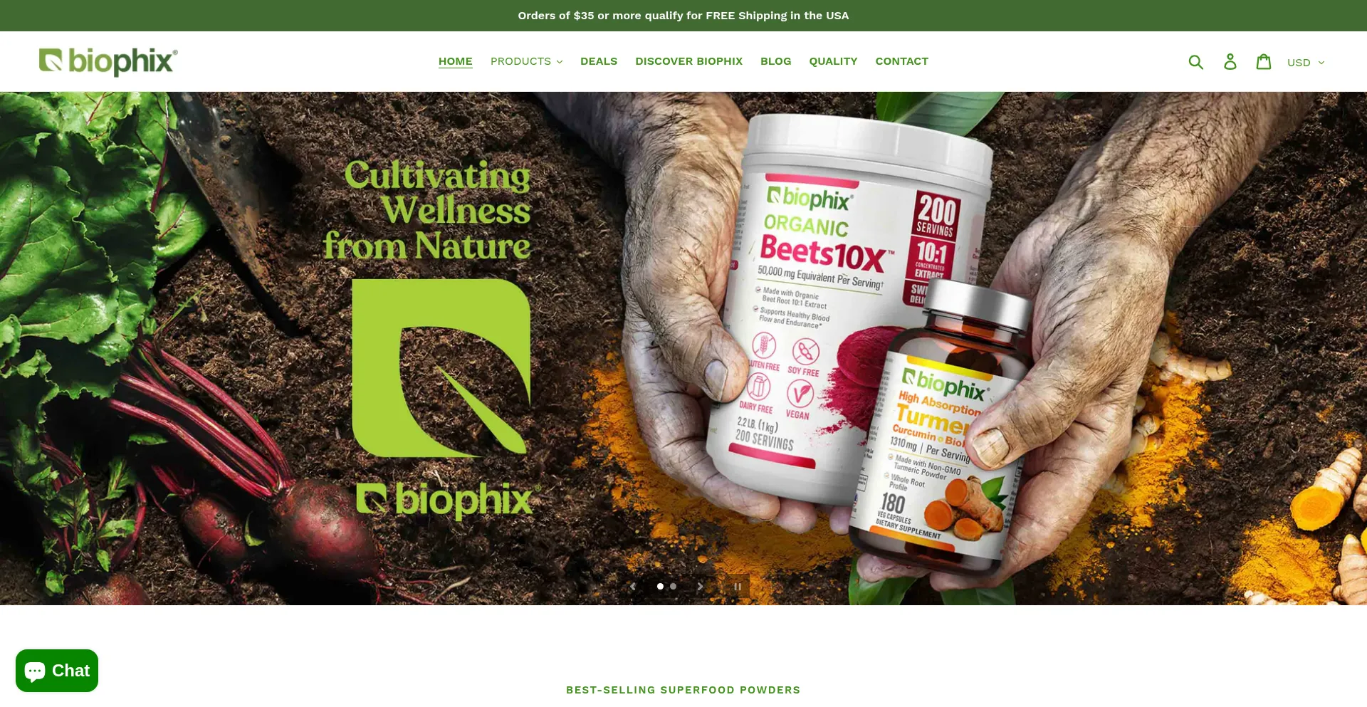 Biophix.com Screenshot