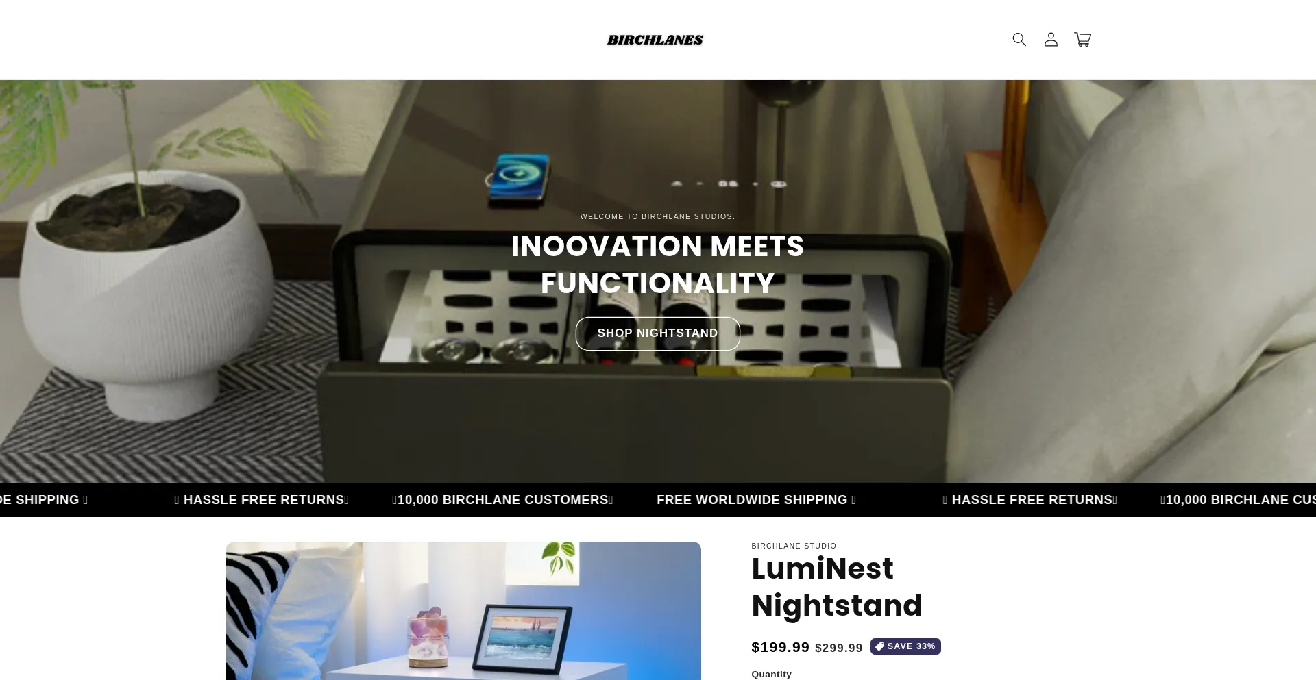 Website screenshot of Birchlanestech.com