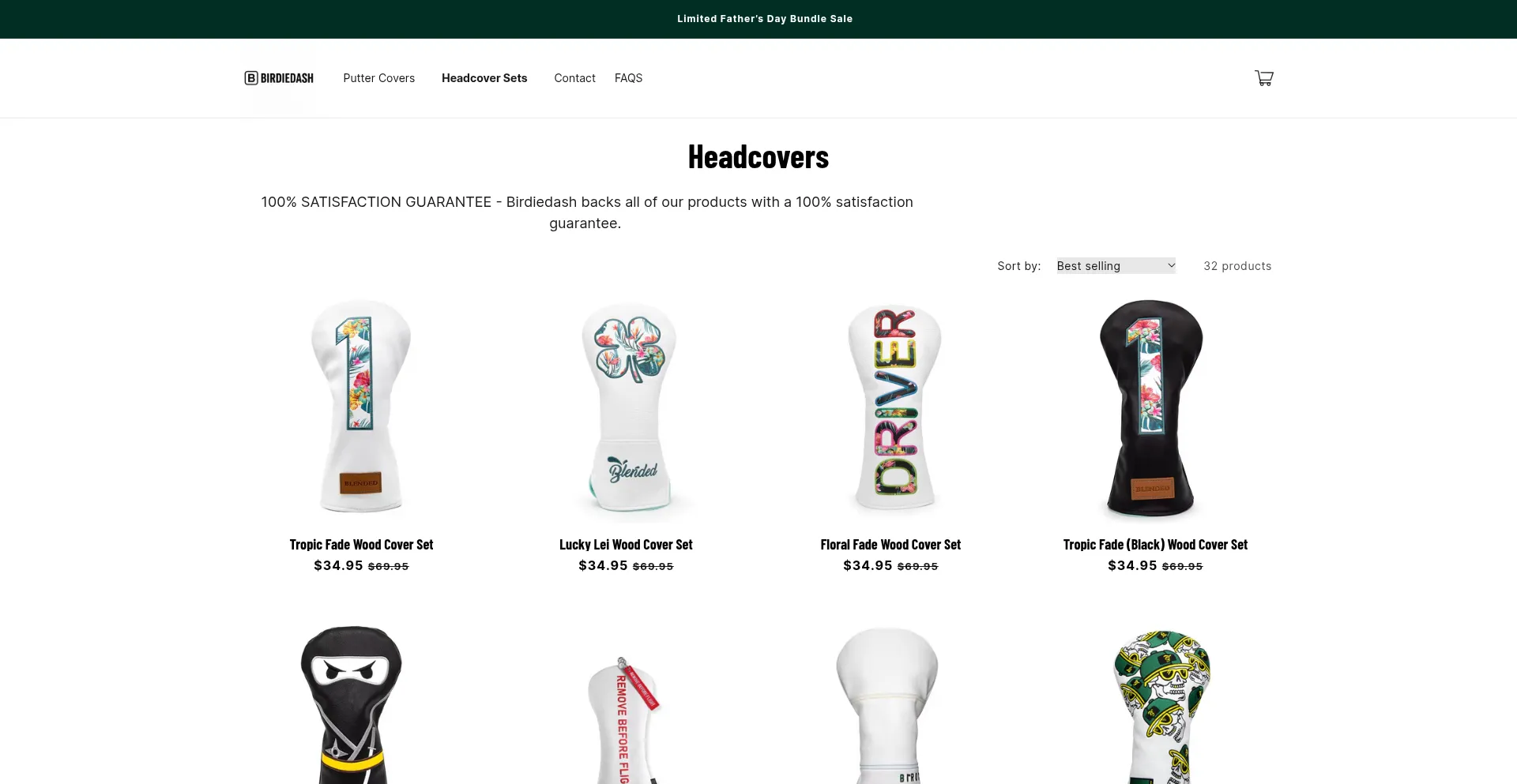Website screenshot of Birdiedash.com