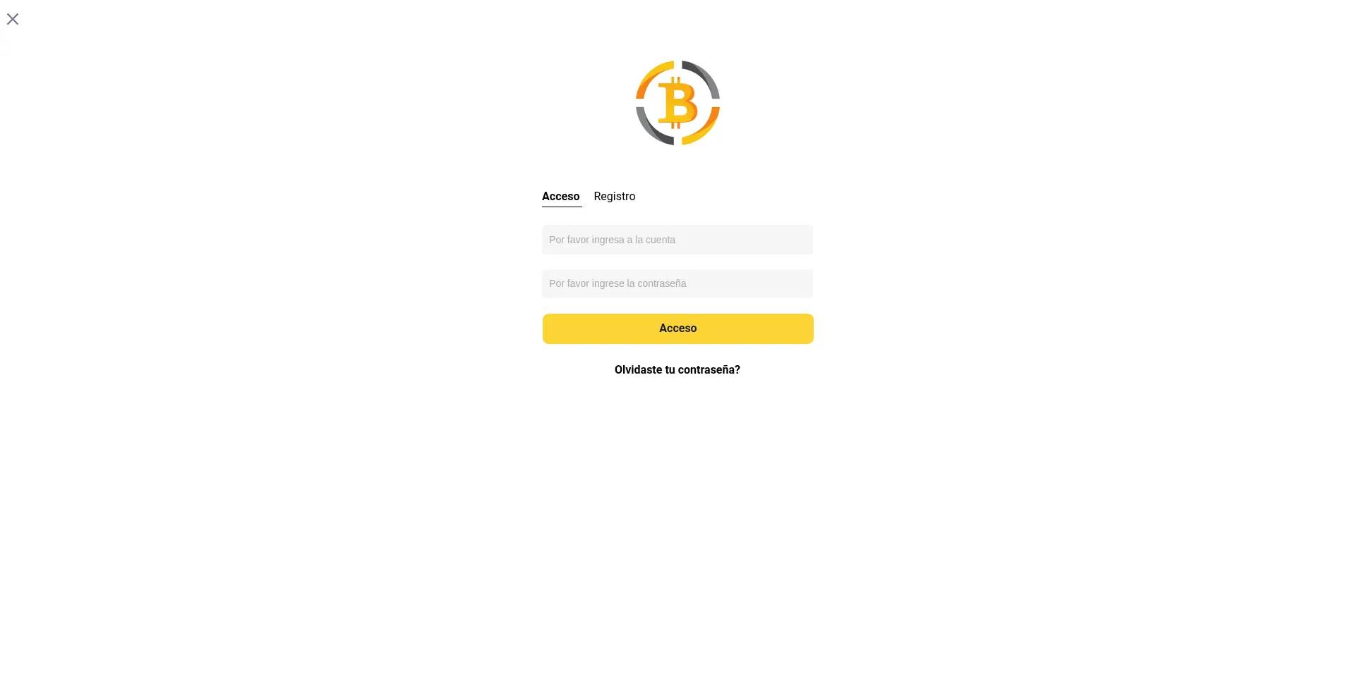 Website screenshot of Bitaplica.vip