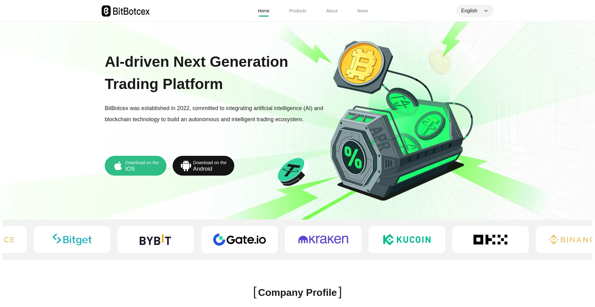 Bitbotcex.net Screenshot