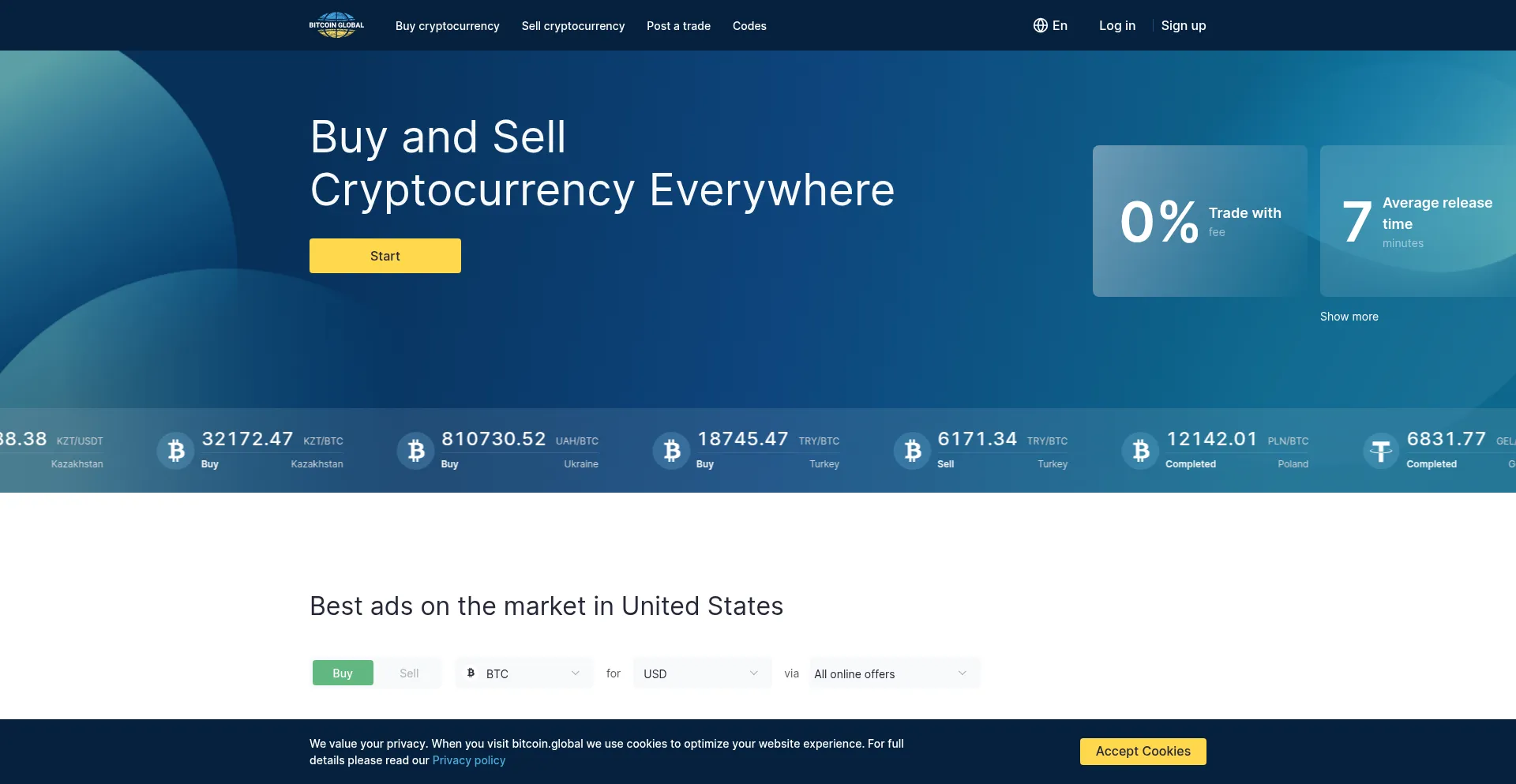 Bitcoin.global Screenshot