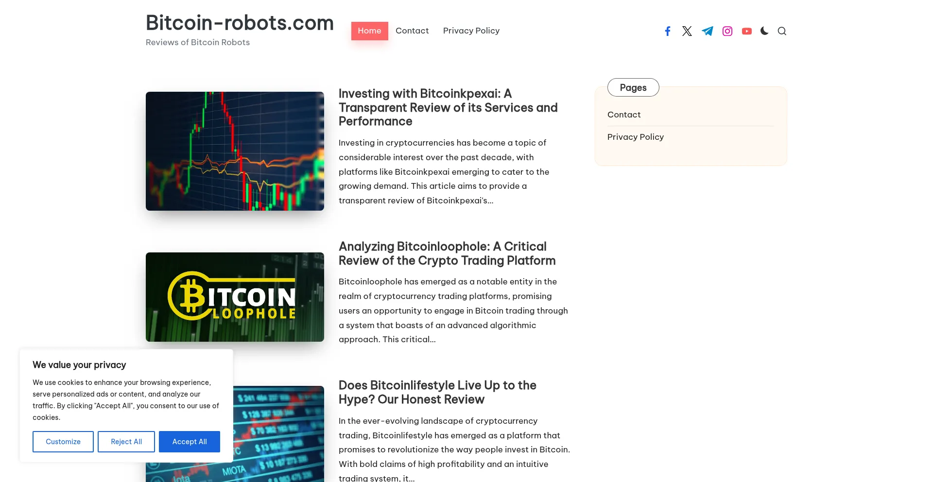Bitcoin-robots.com Screenshot