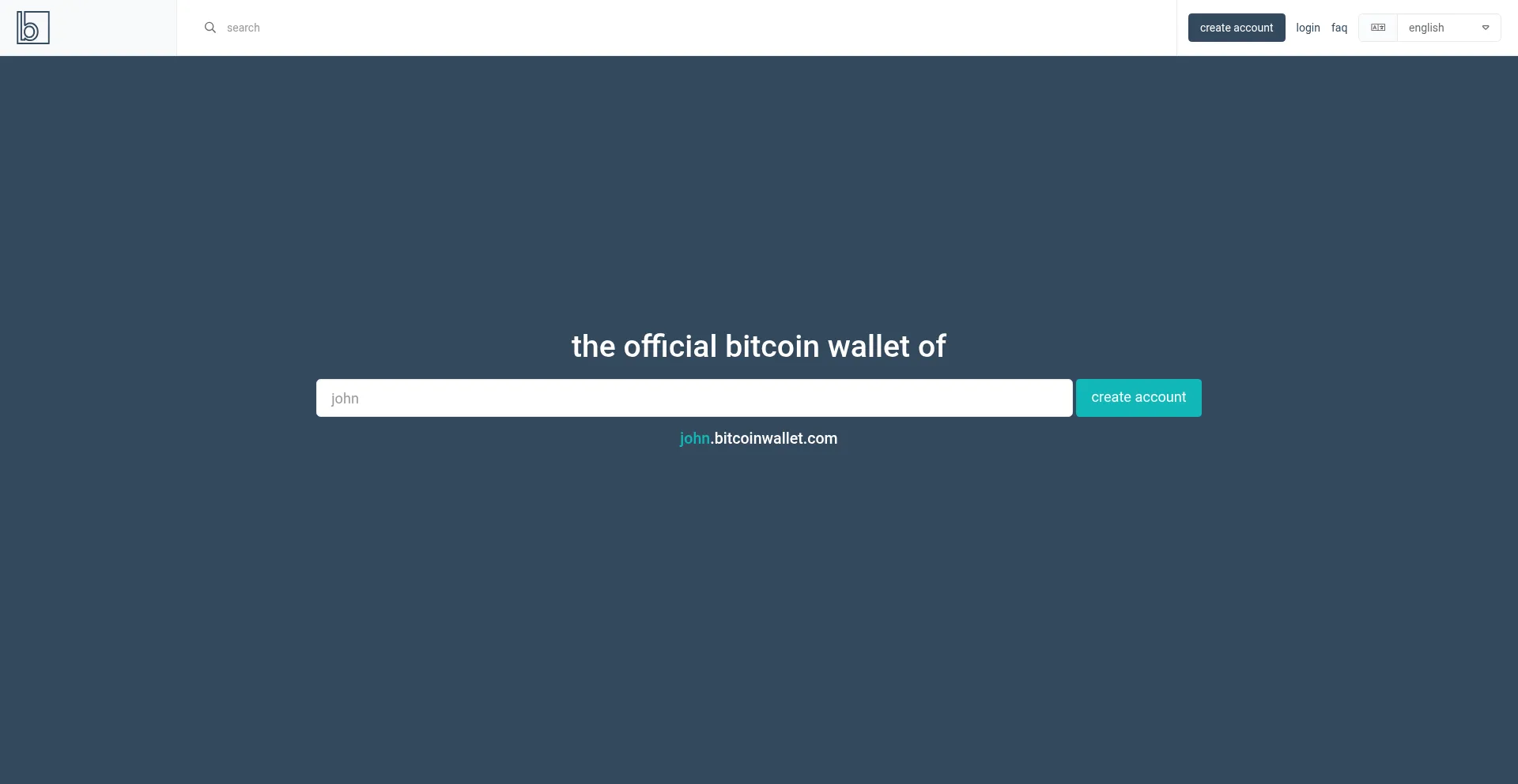 Bitcoinwallet.com Screenshot