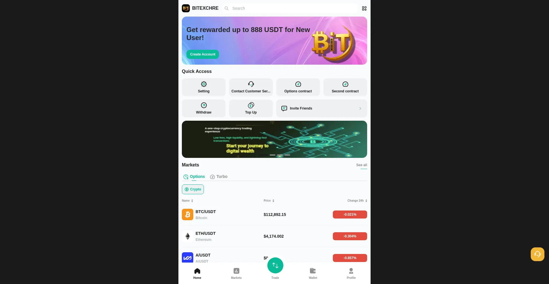Bitex166.com Screenshot