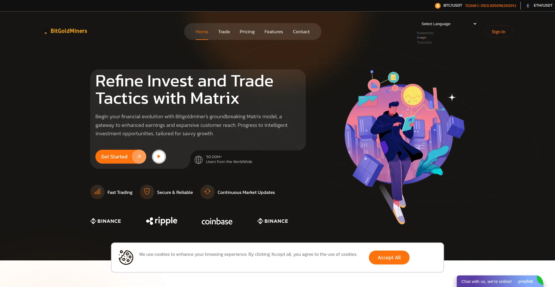 Bitgoldminers.net Screenshot