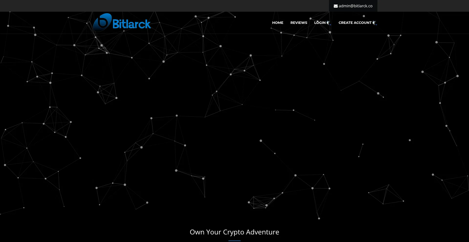 Website screenshot of Bitlarck.co