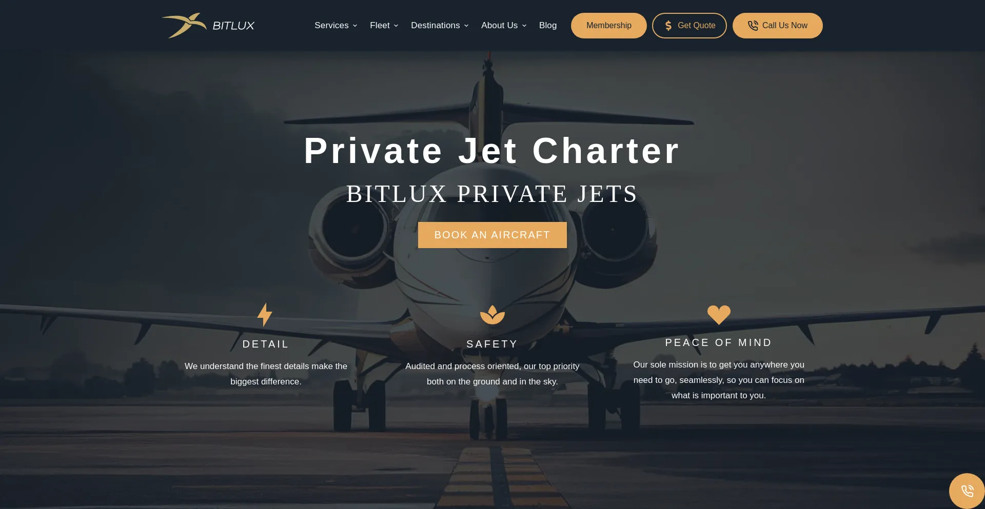 Website screenshot of Bitluxairlines.info