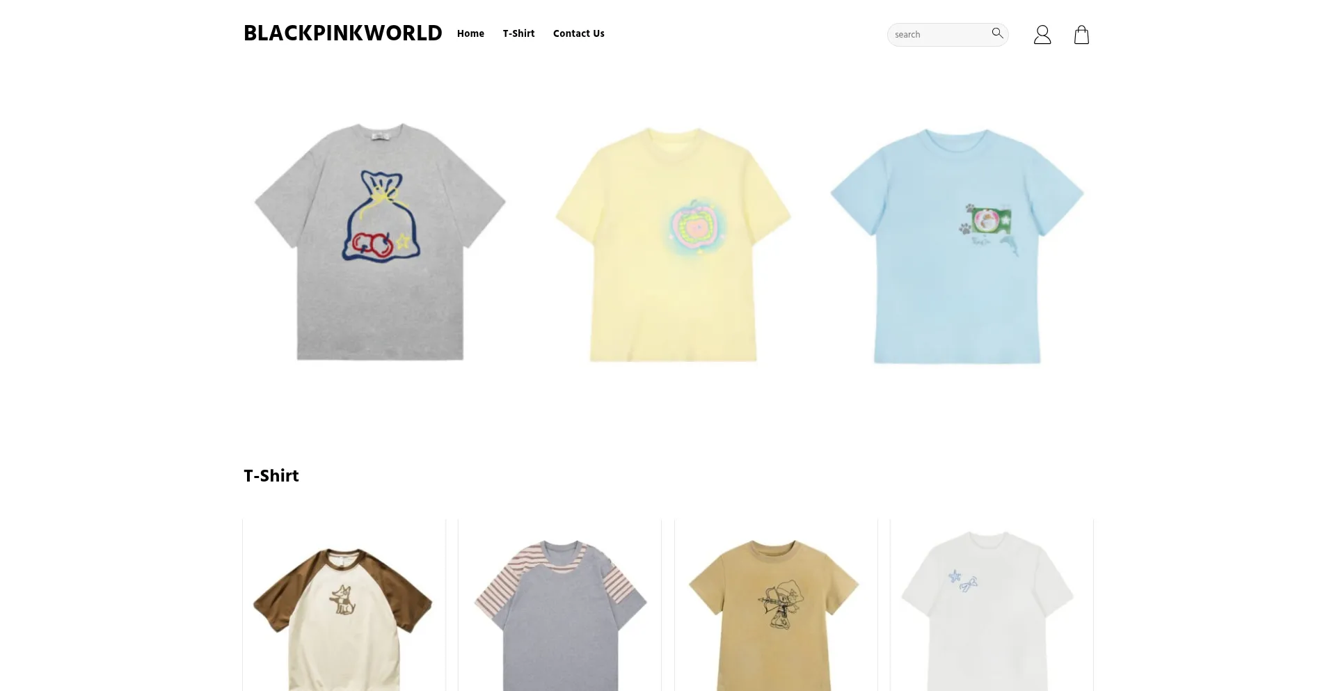 Website screenshot of Blackpinkworld.us