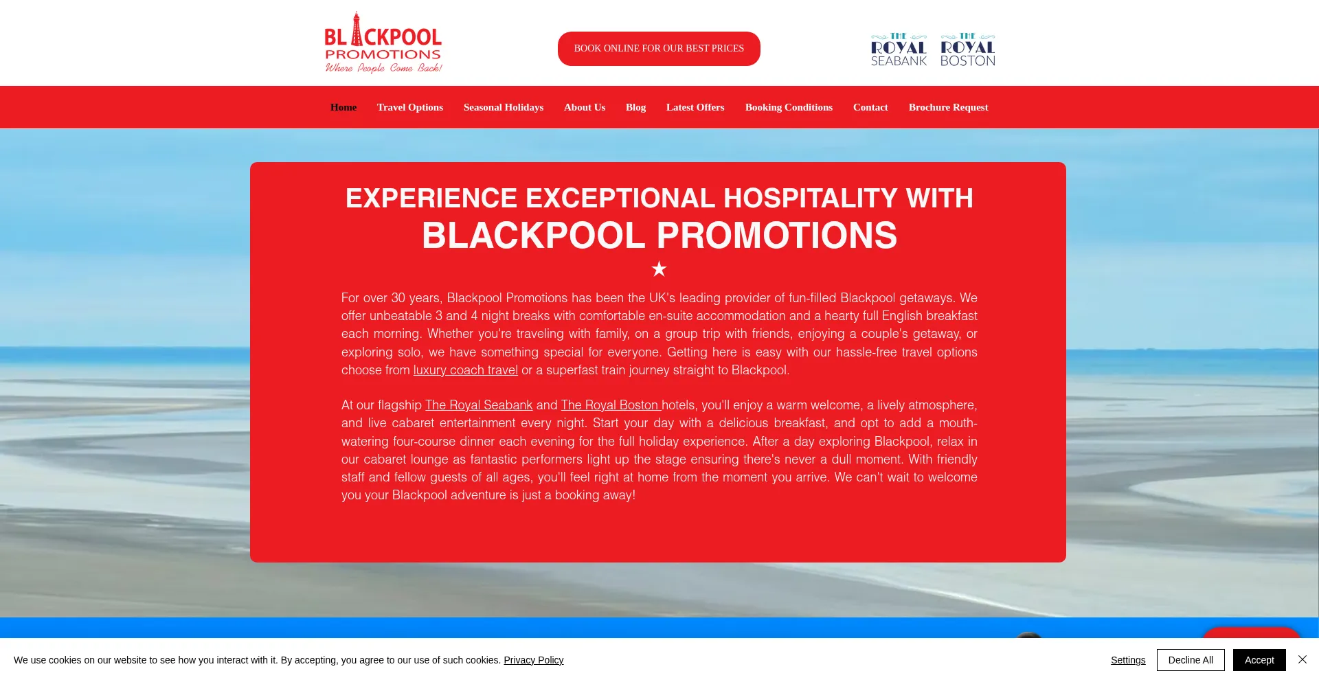 Blackpoolpromotions.com Screenshot