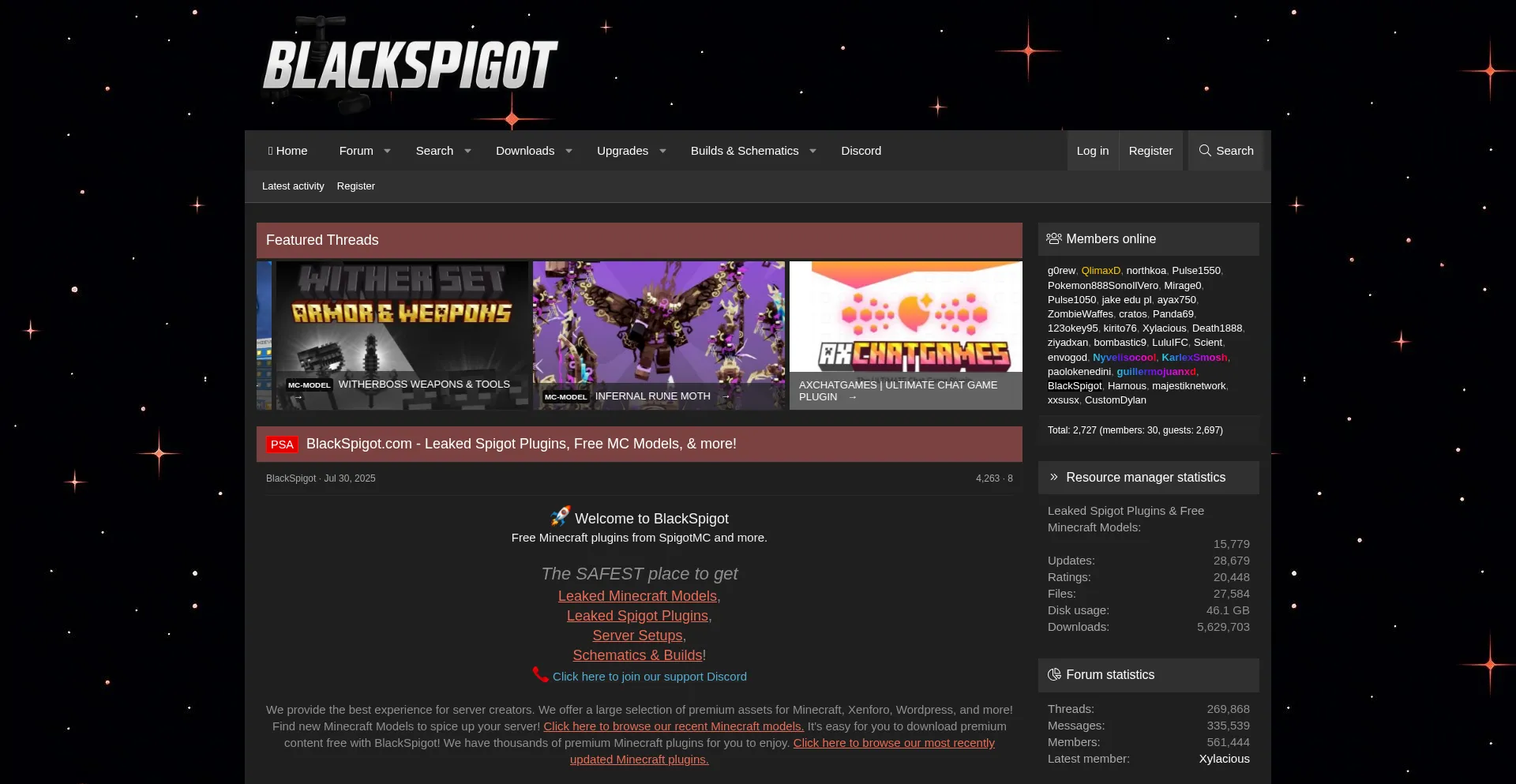 Blackspigot.com Screenshot