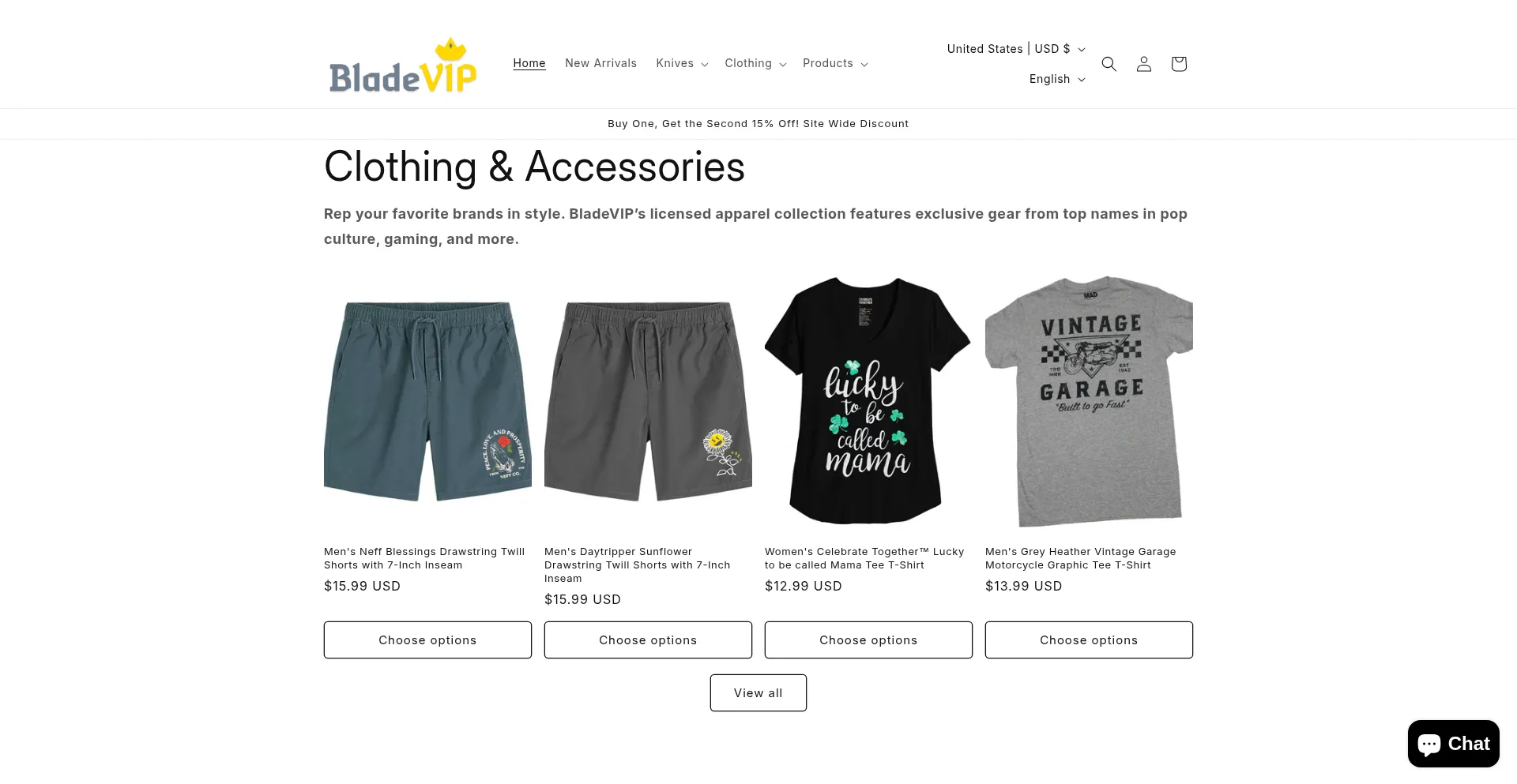 Bladevip.com Screenshot