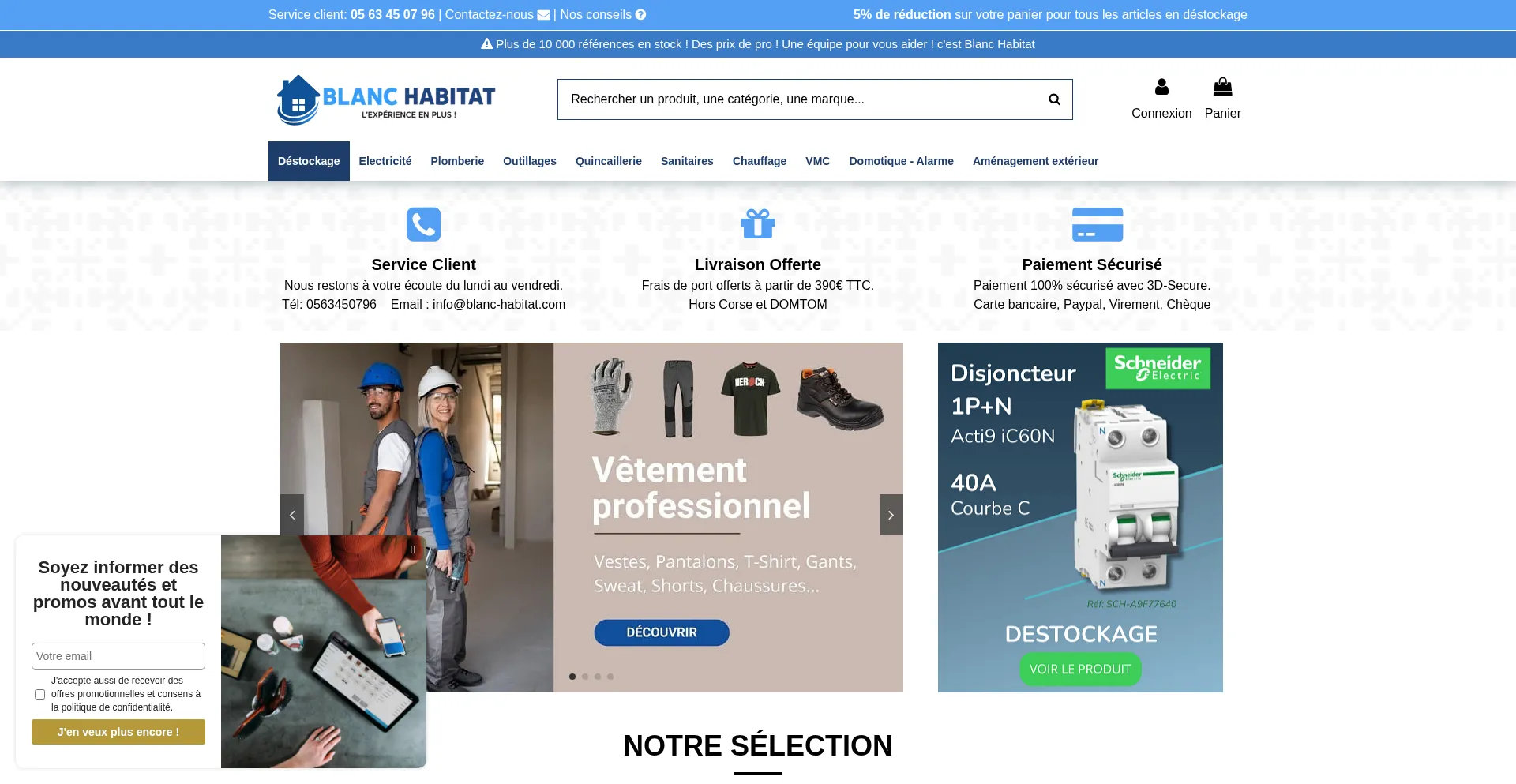 Blanc-habitat.com Screenshot
