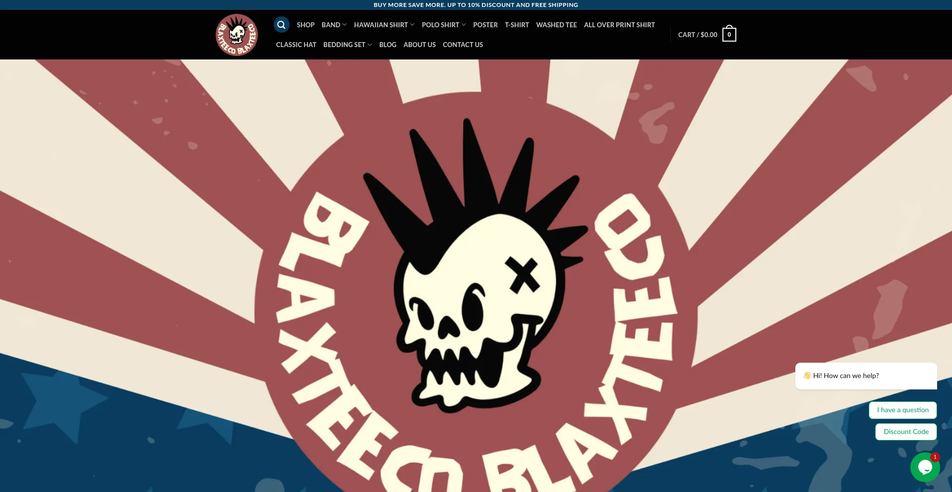 Website screenshot of Blaxteeco.com