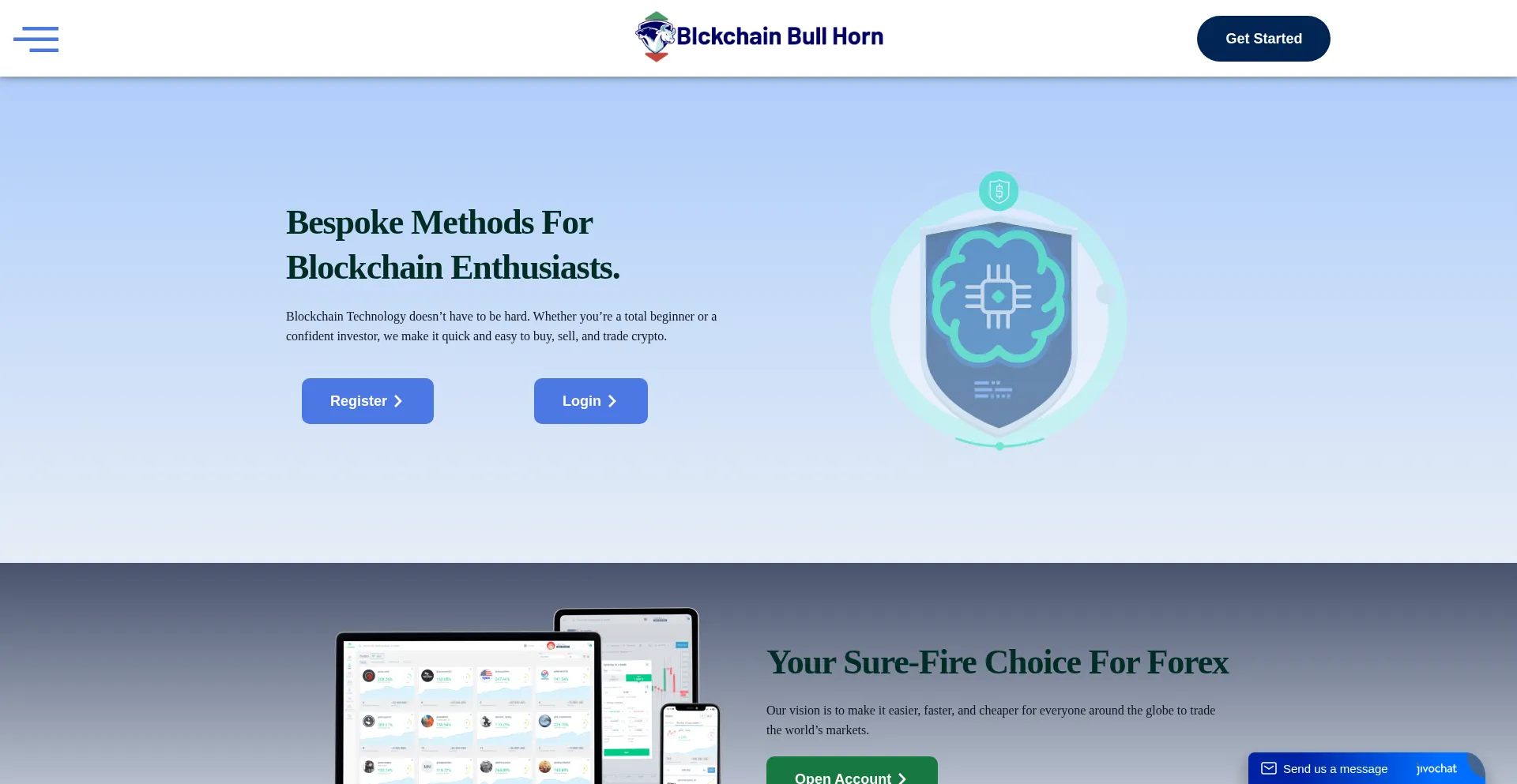Blckchainbullhorn.com Screenshot