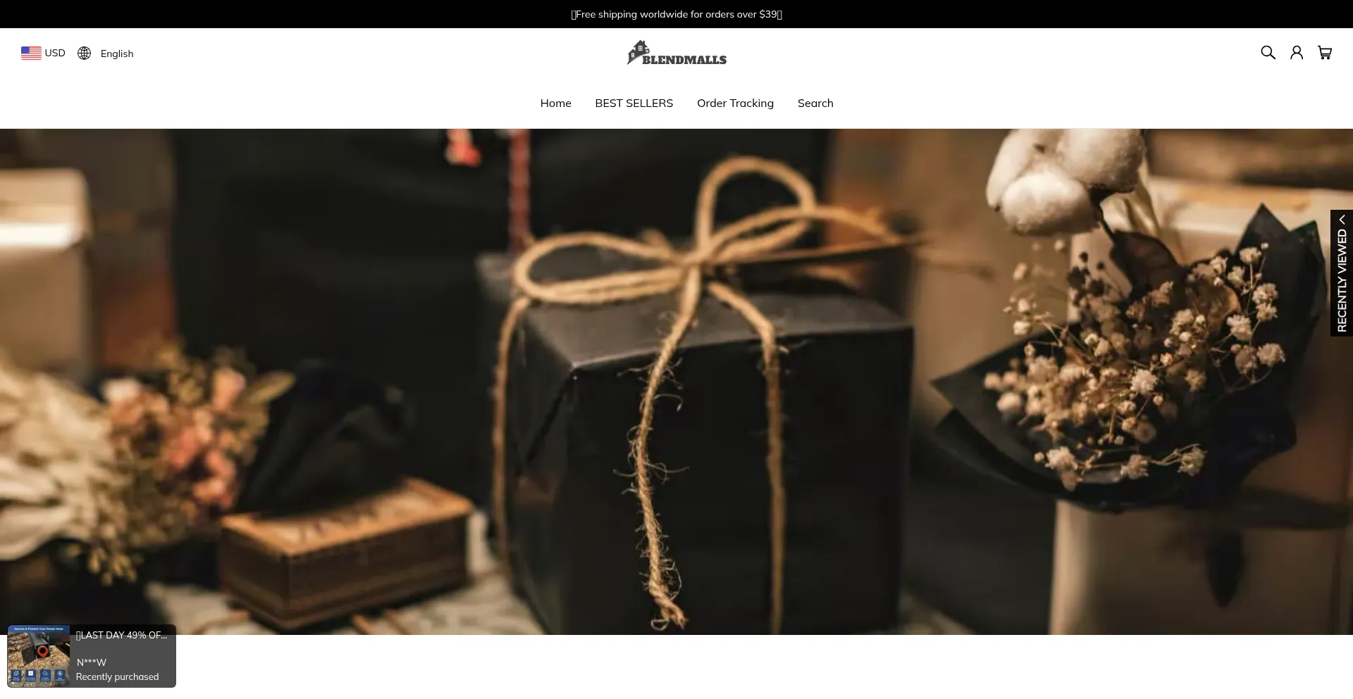 Website screenshot of Blendmalls.com