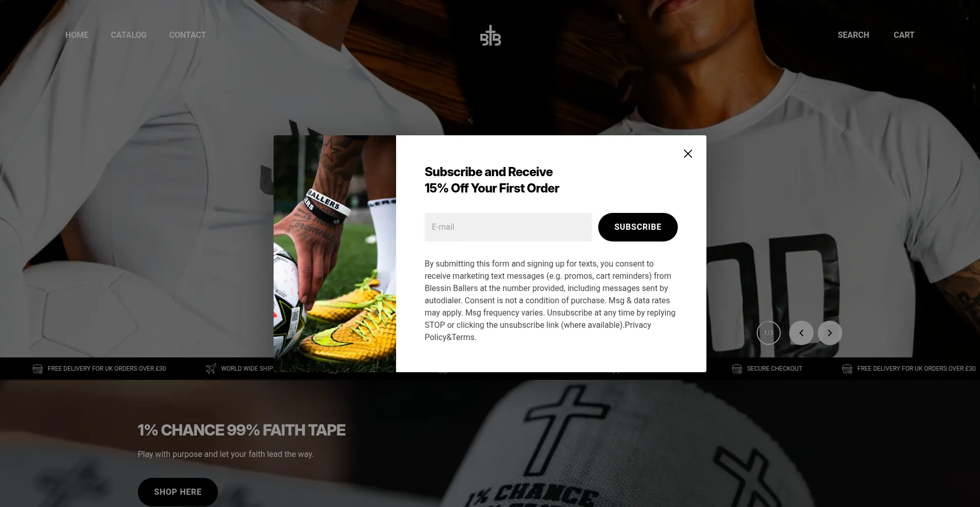 Blessinballers.com Screenshot