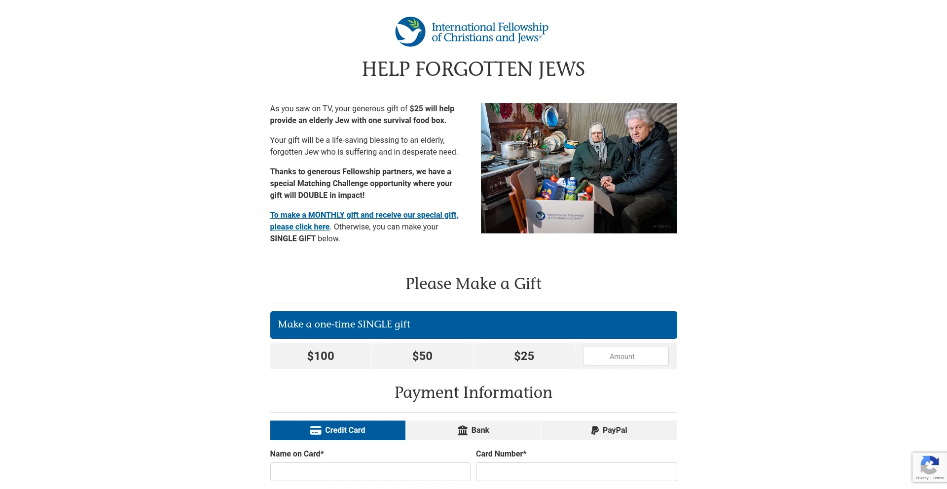 Website screenshot of Blessingjews.org