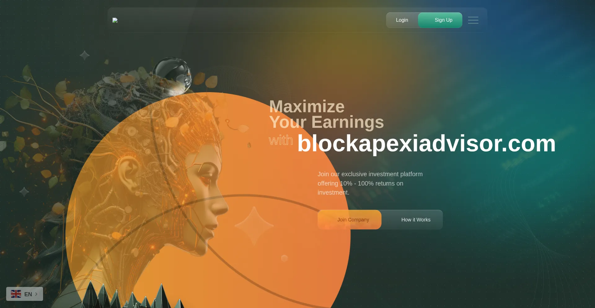 Website screenshot of Blockapexiadvisor.com