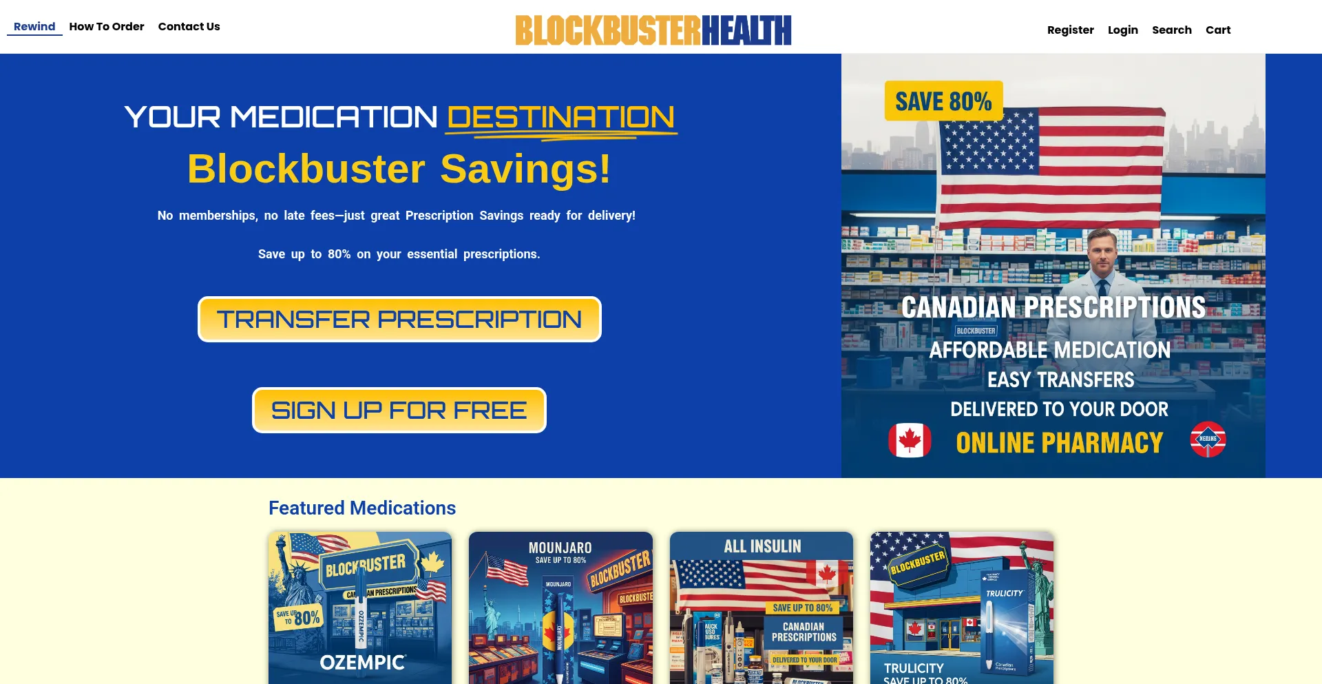 Blockbusterhealth.com Screenshot