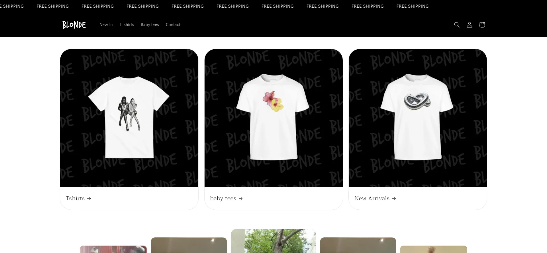Website screenshot of Blondeclo.com