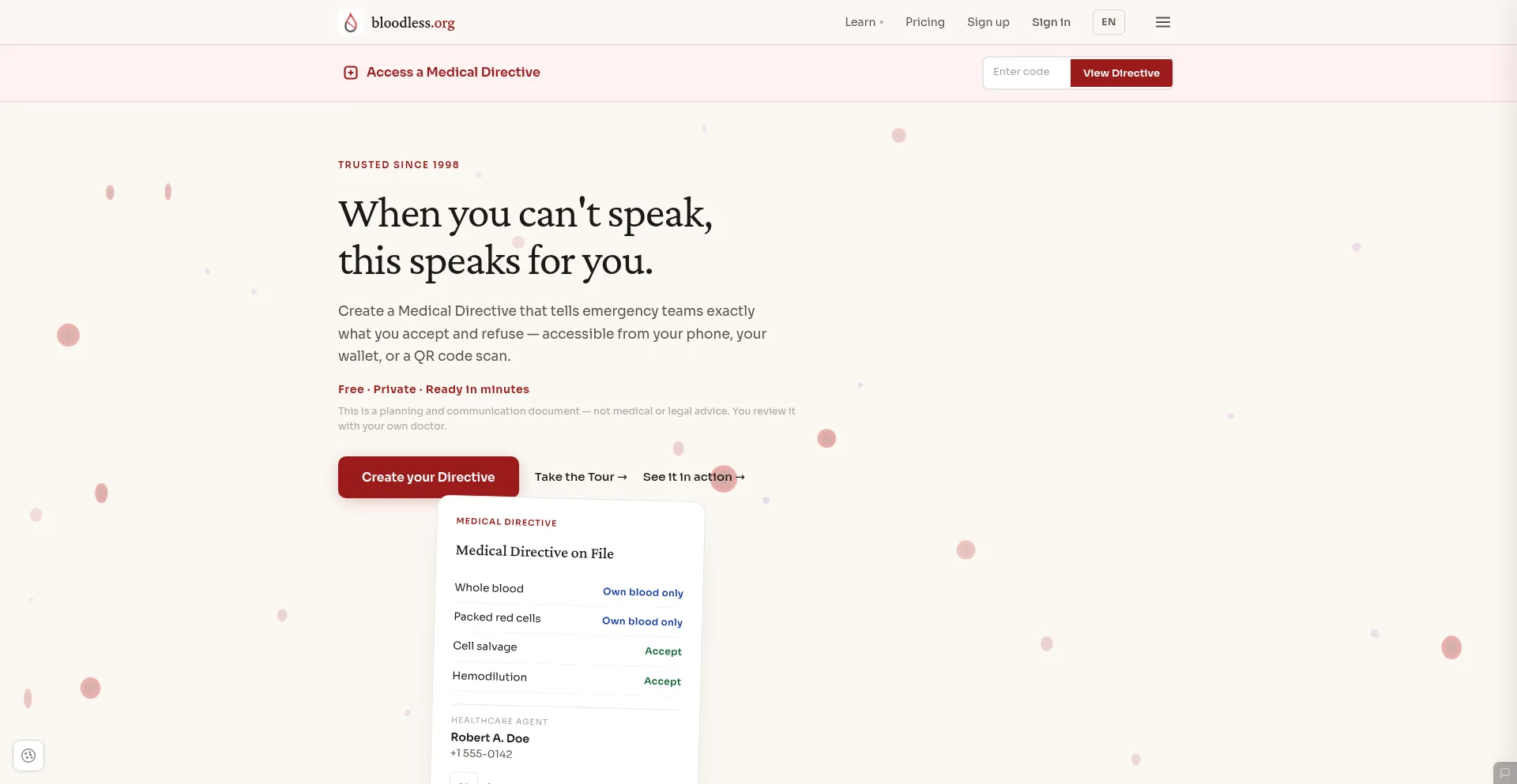 Bloodless.org