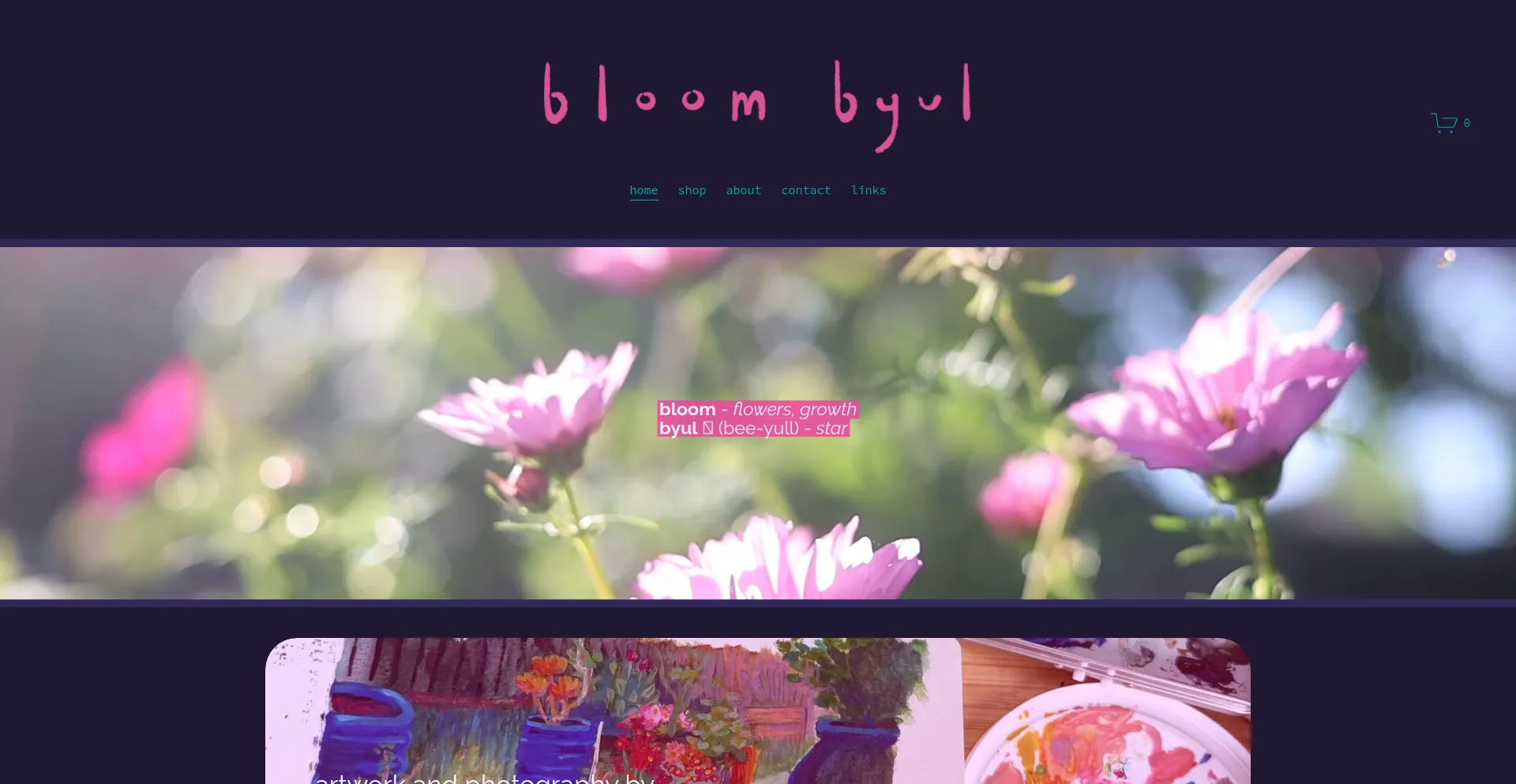 Website screenshot of Bloombyul.com