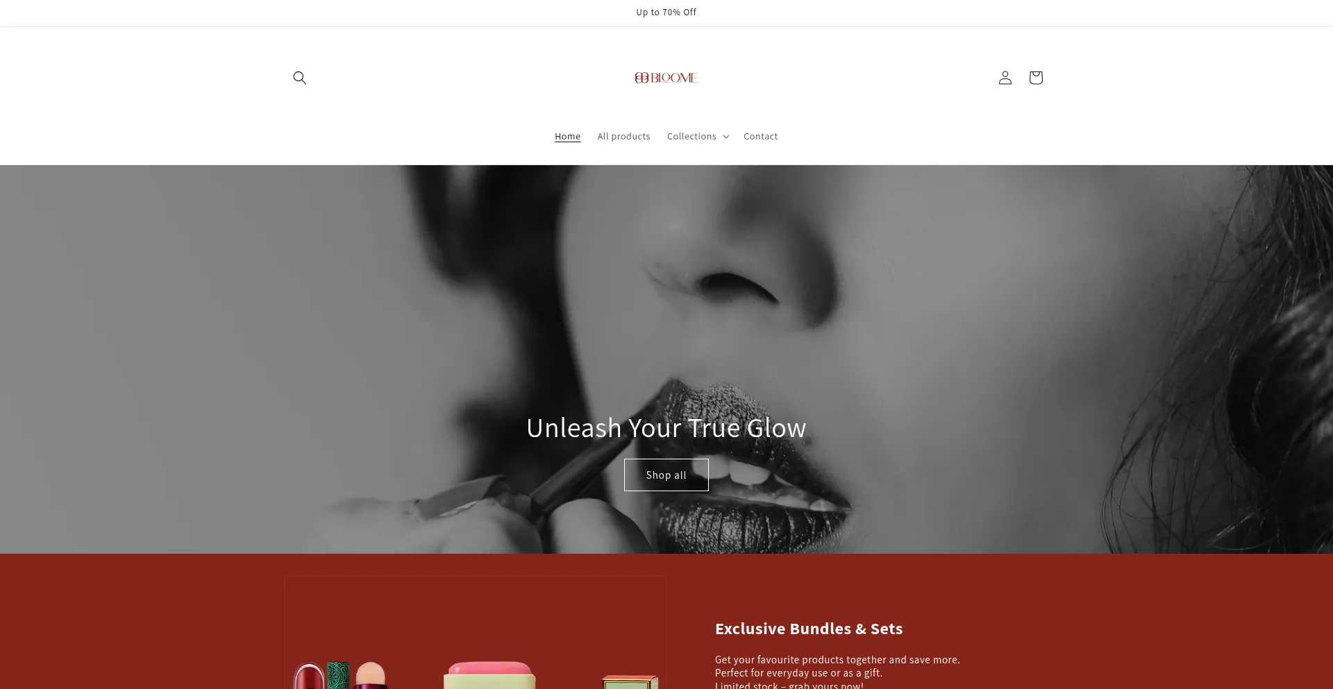 Website screenshot of Bloome-eg.com