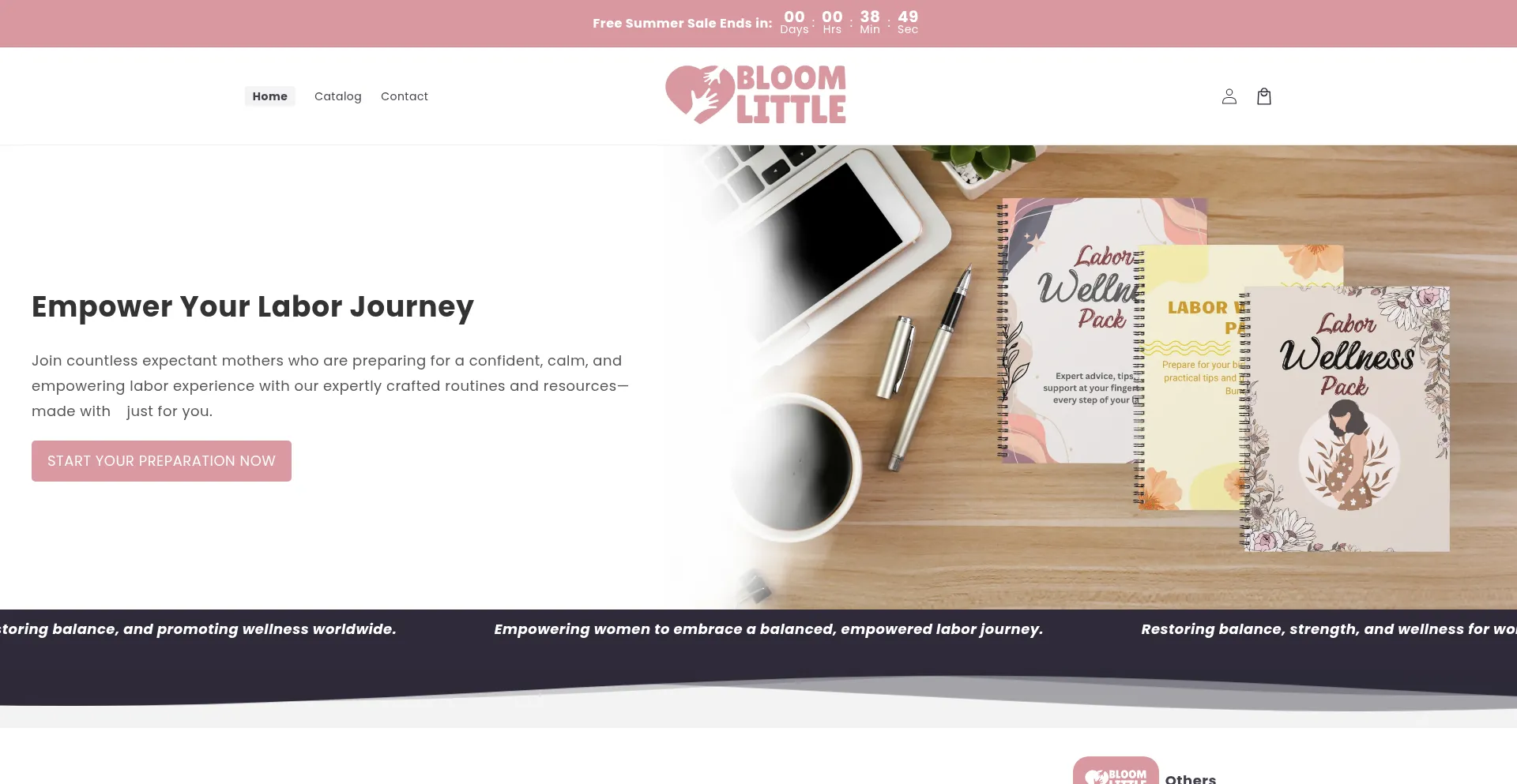 Bloomlittle.com Screenshot