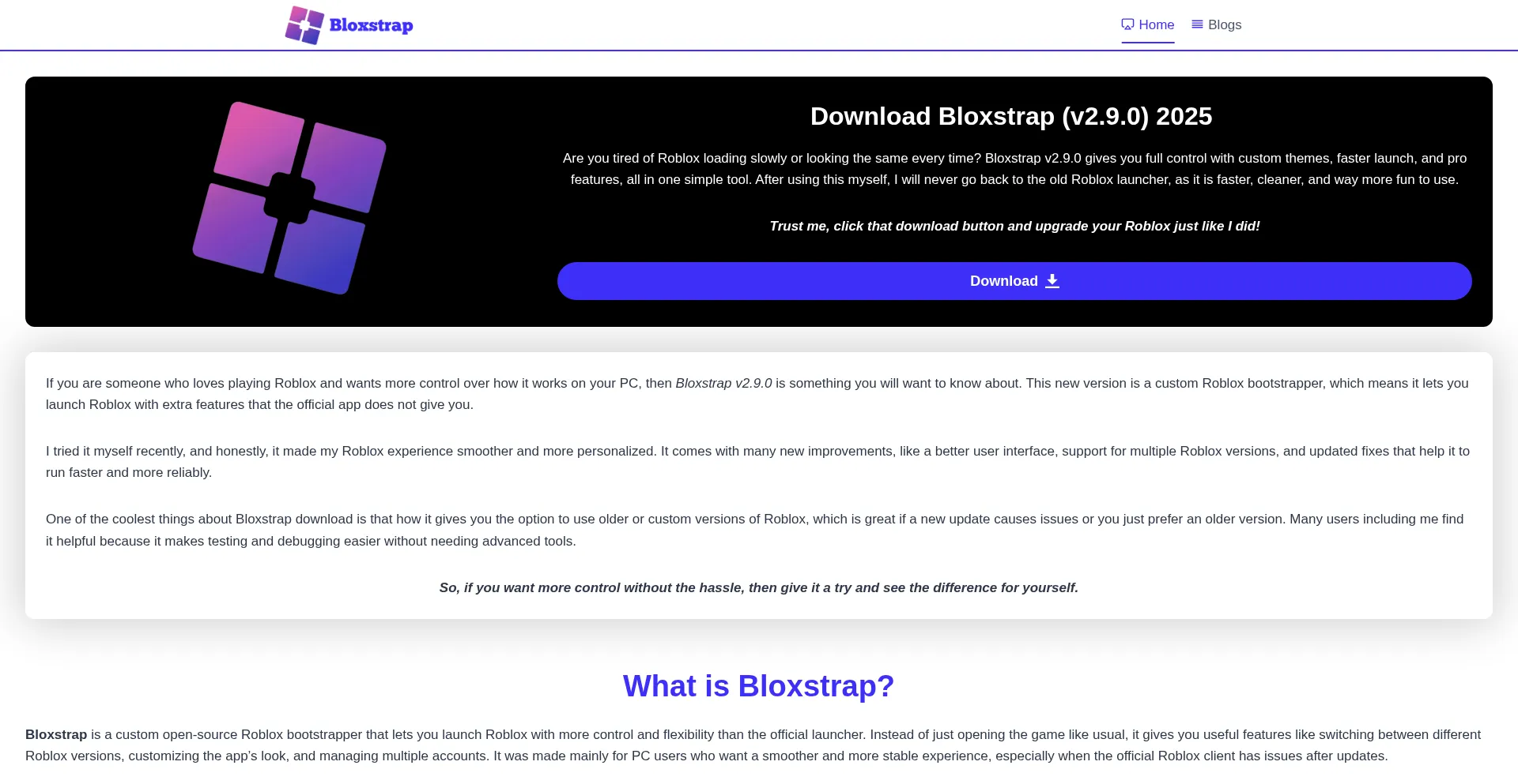 Is Bloxstrappc.com Safe?