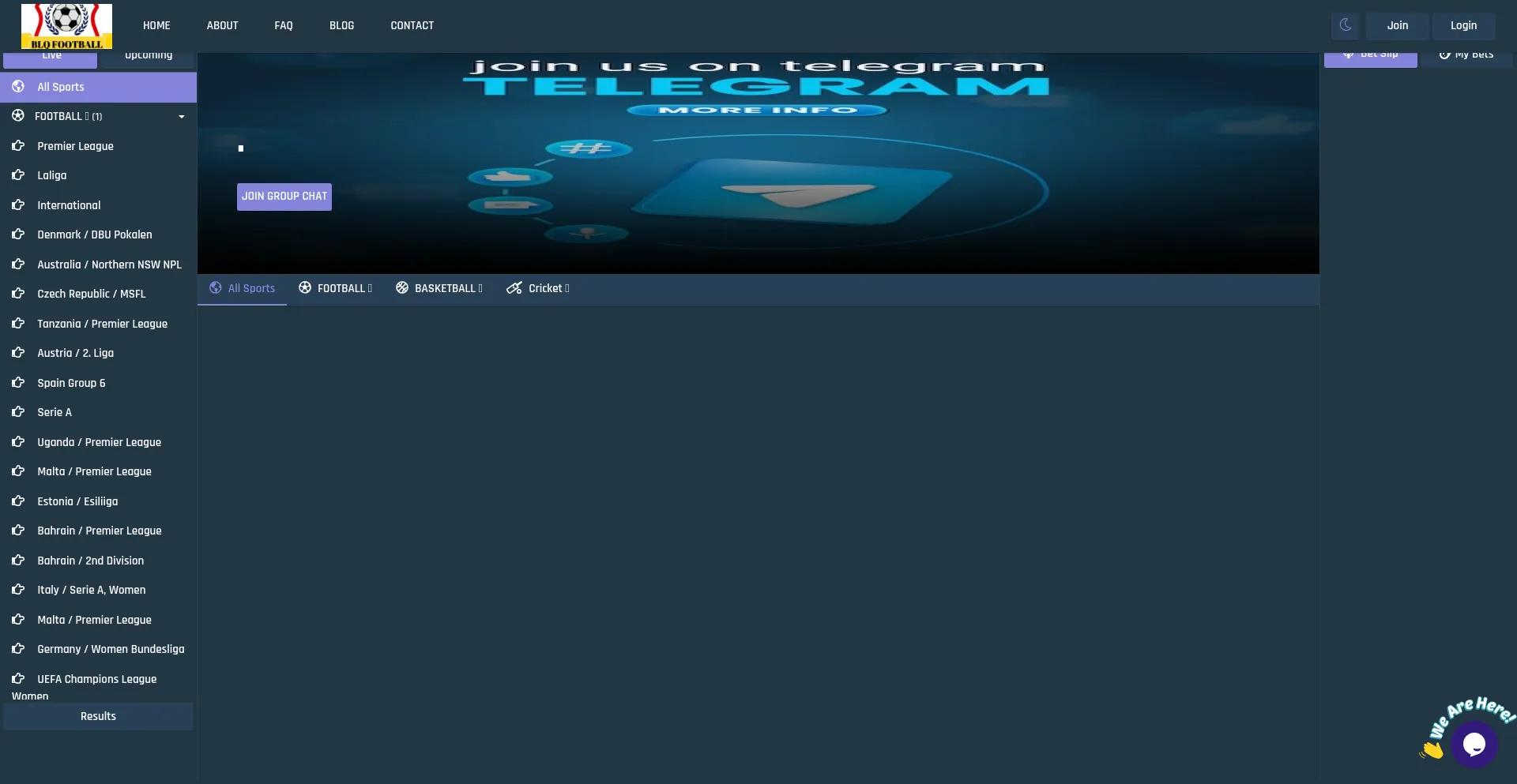 Website screenshot of Blqbet.com