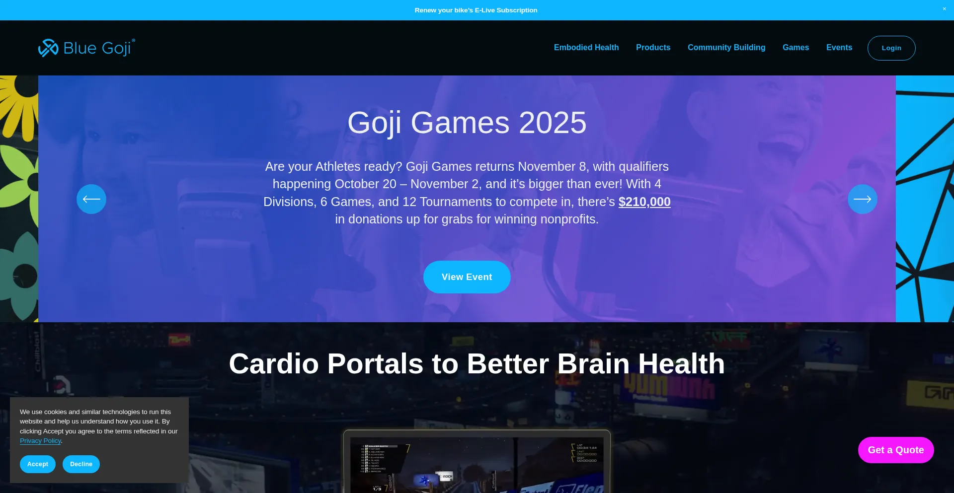 Bluegoji.com Screenshot