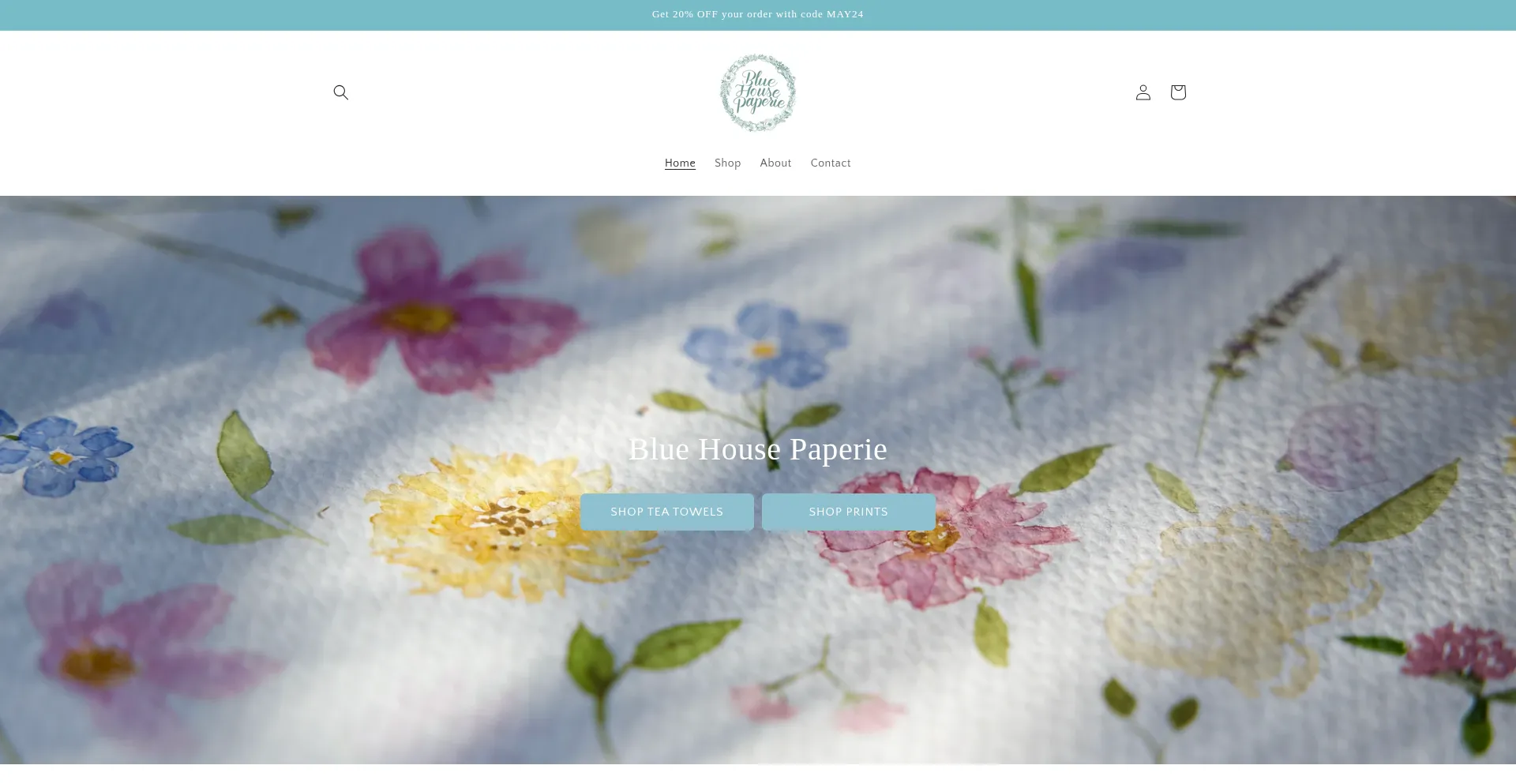 Bluehousepaperie.com Screenshot