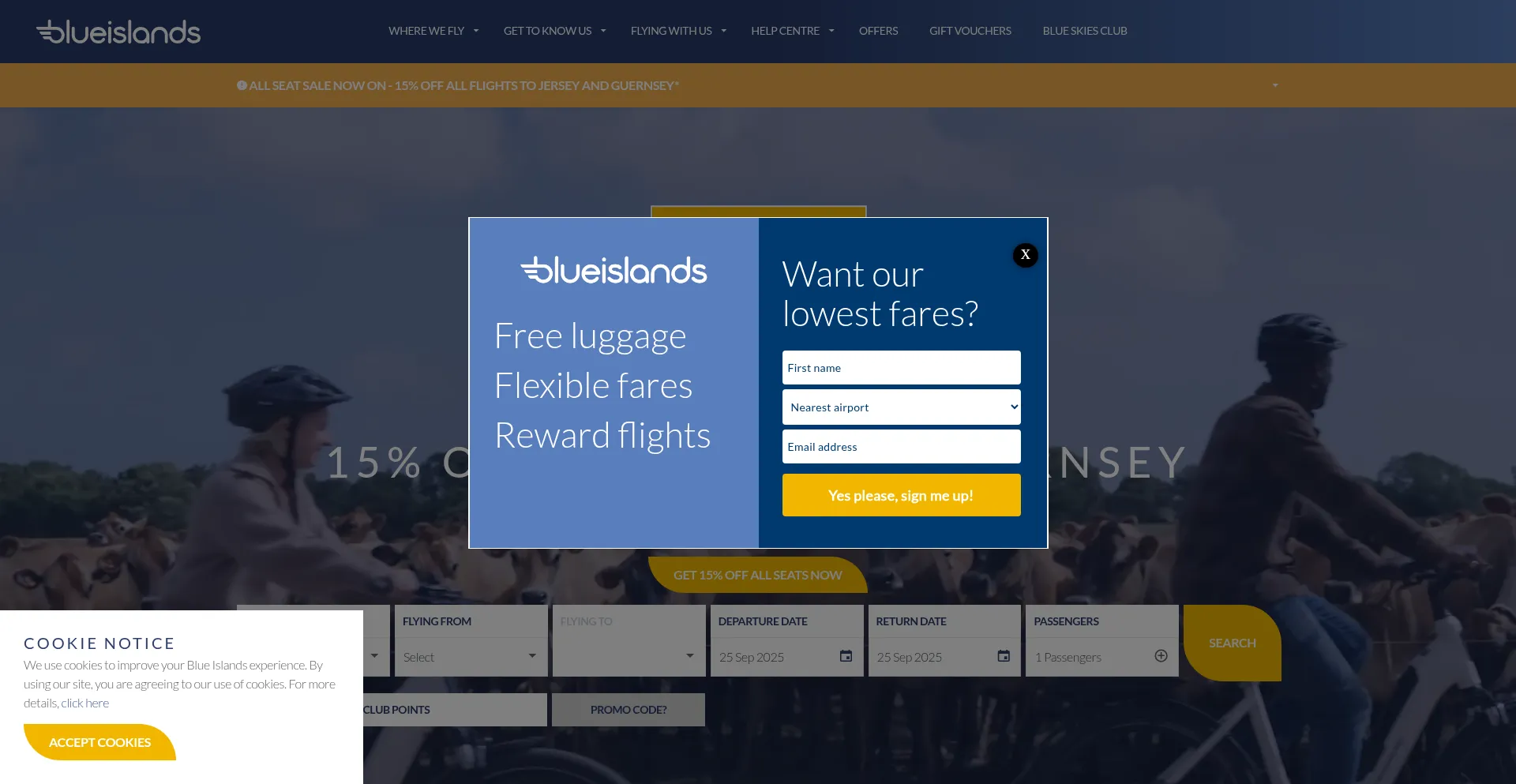 Blueislands.com Screenshot