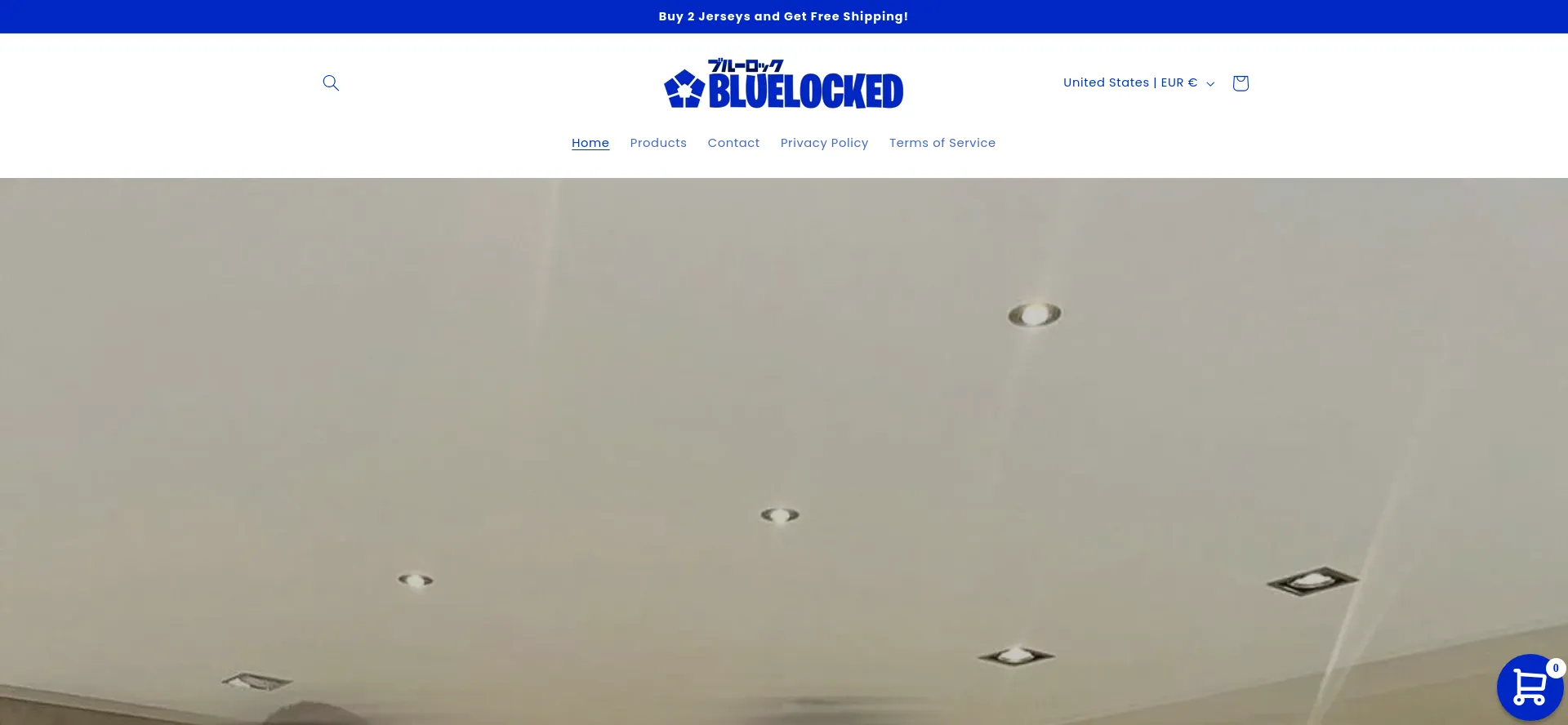 Website screenshot of Bluelocked.com