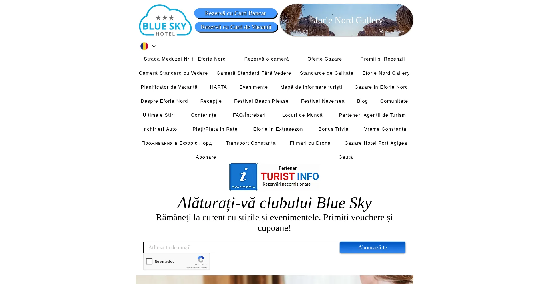 Website screenshot of Blueskyhoteleforie.com