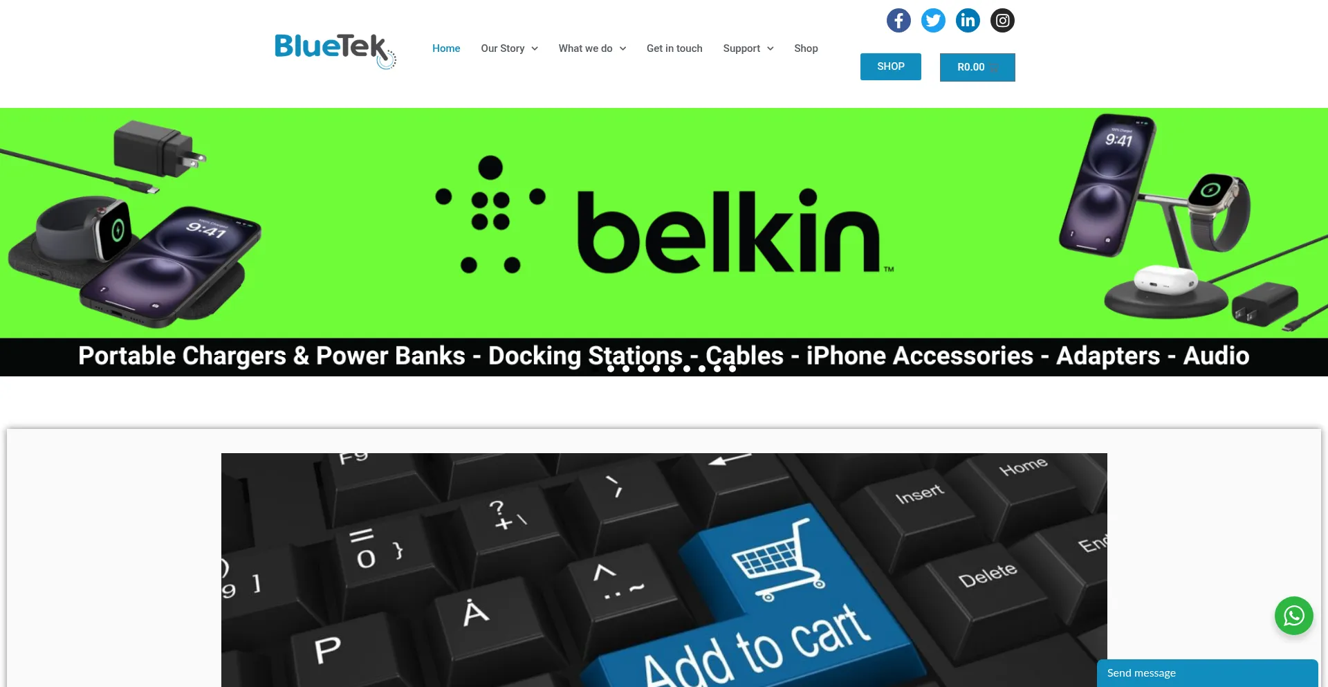 Bluetek.co.za Screenshot