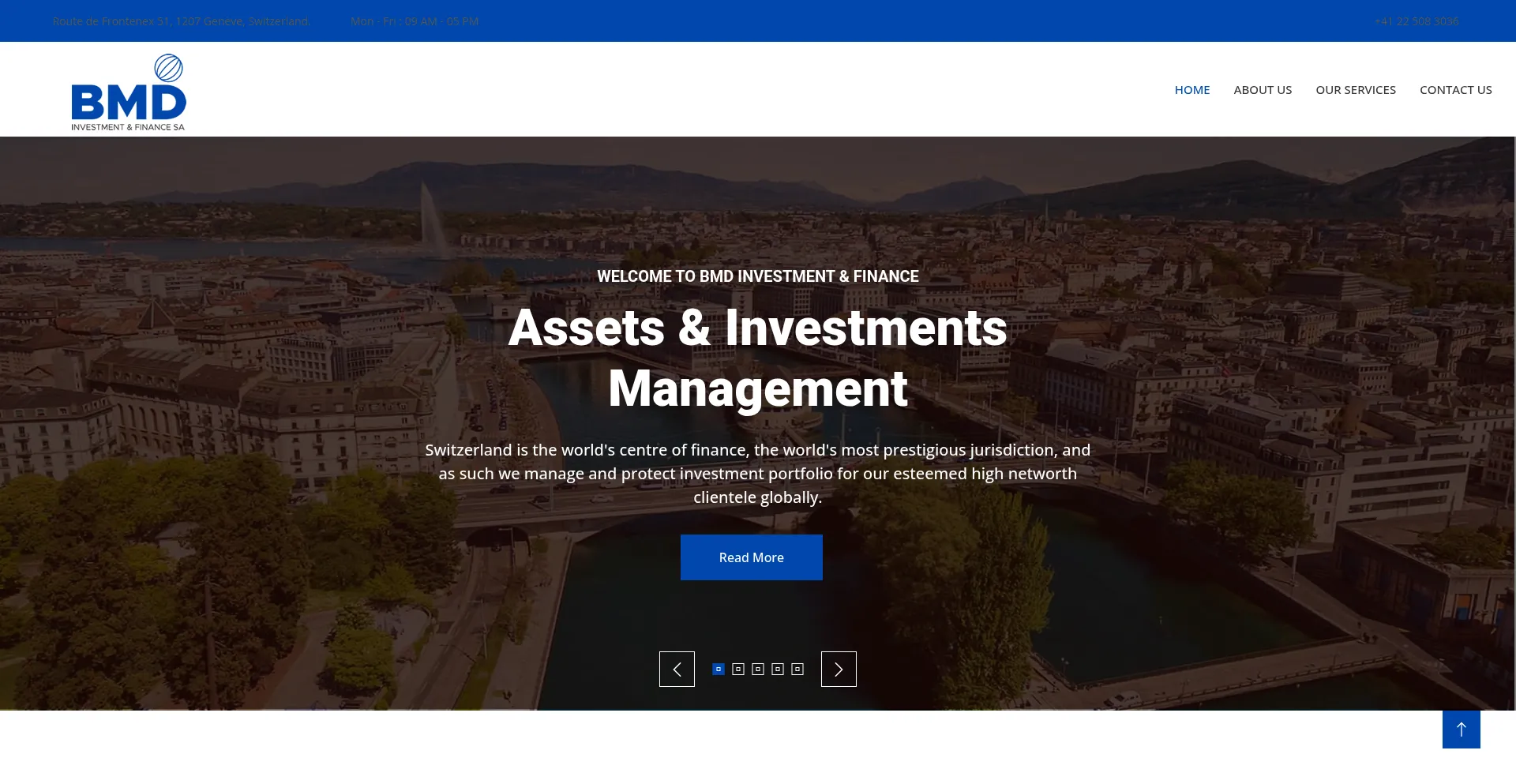 Website screenshot of Bmdinvestmentfinance-ch.com