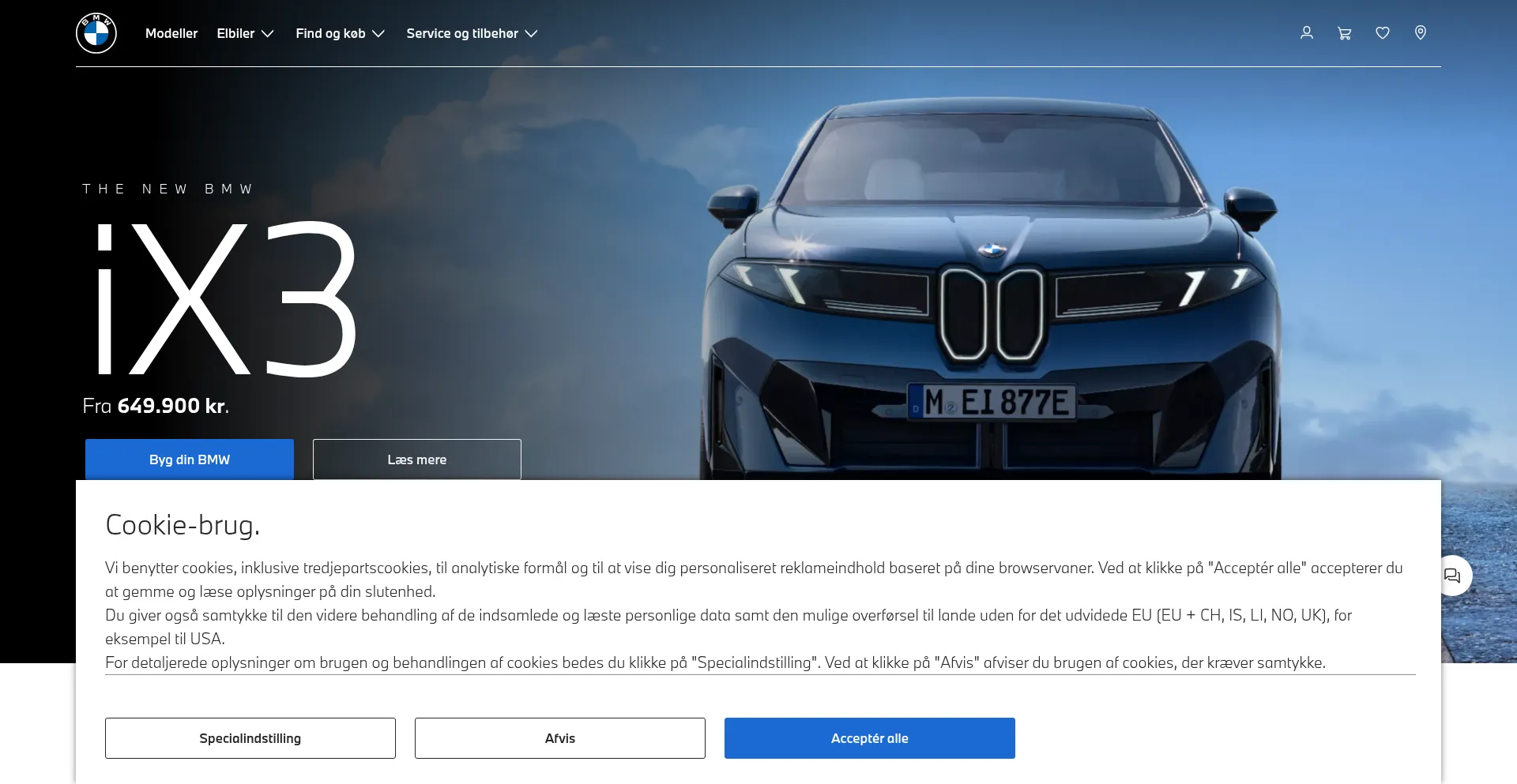 Bmw.dk Screenshot