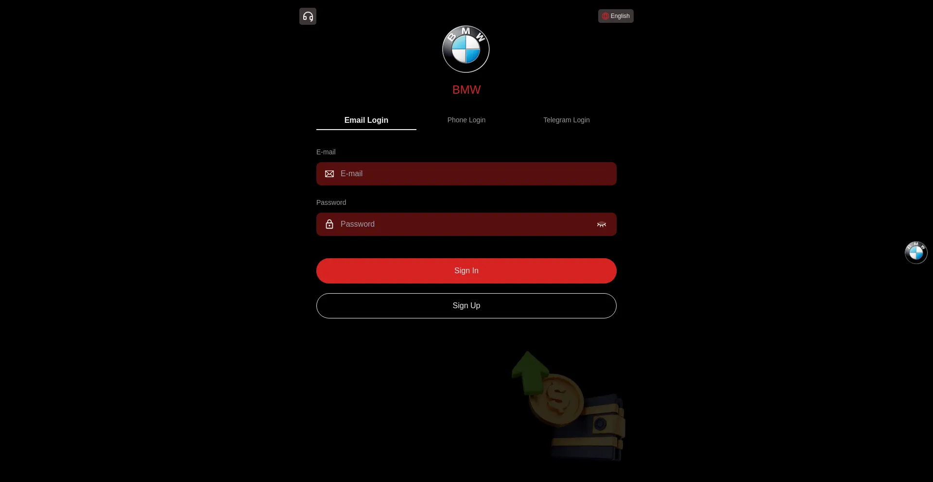 Website screenshot of Bmw-11.vip