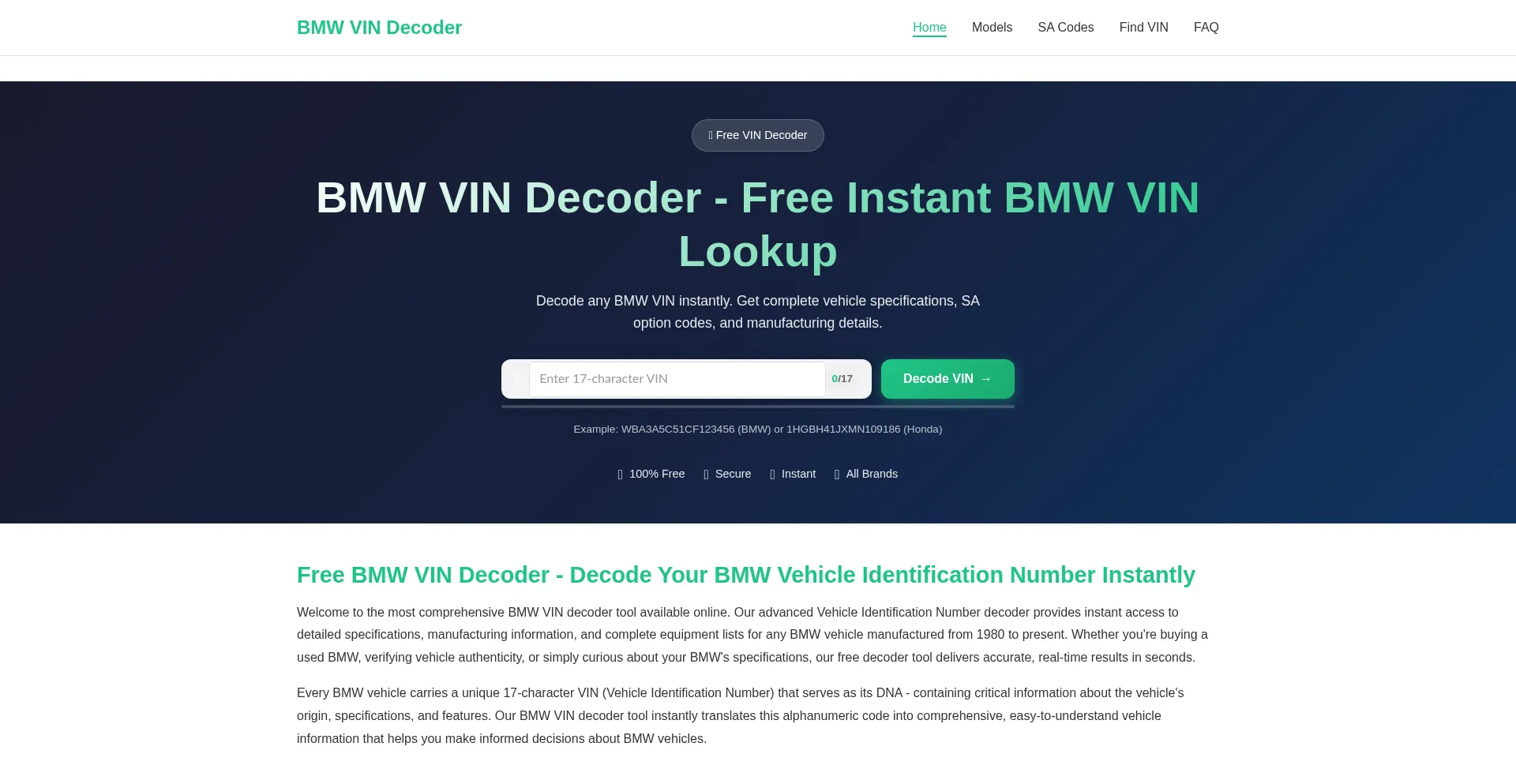 Bmwvin-decoder.com
