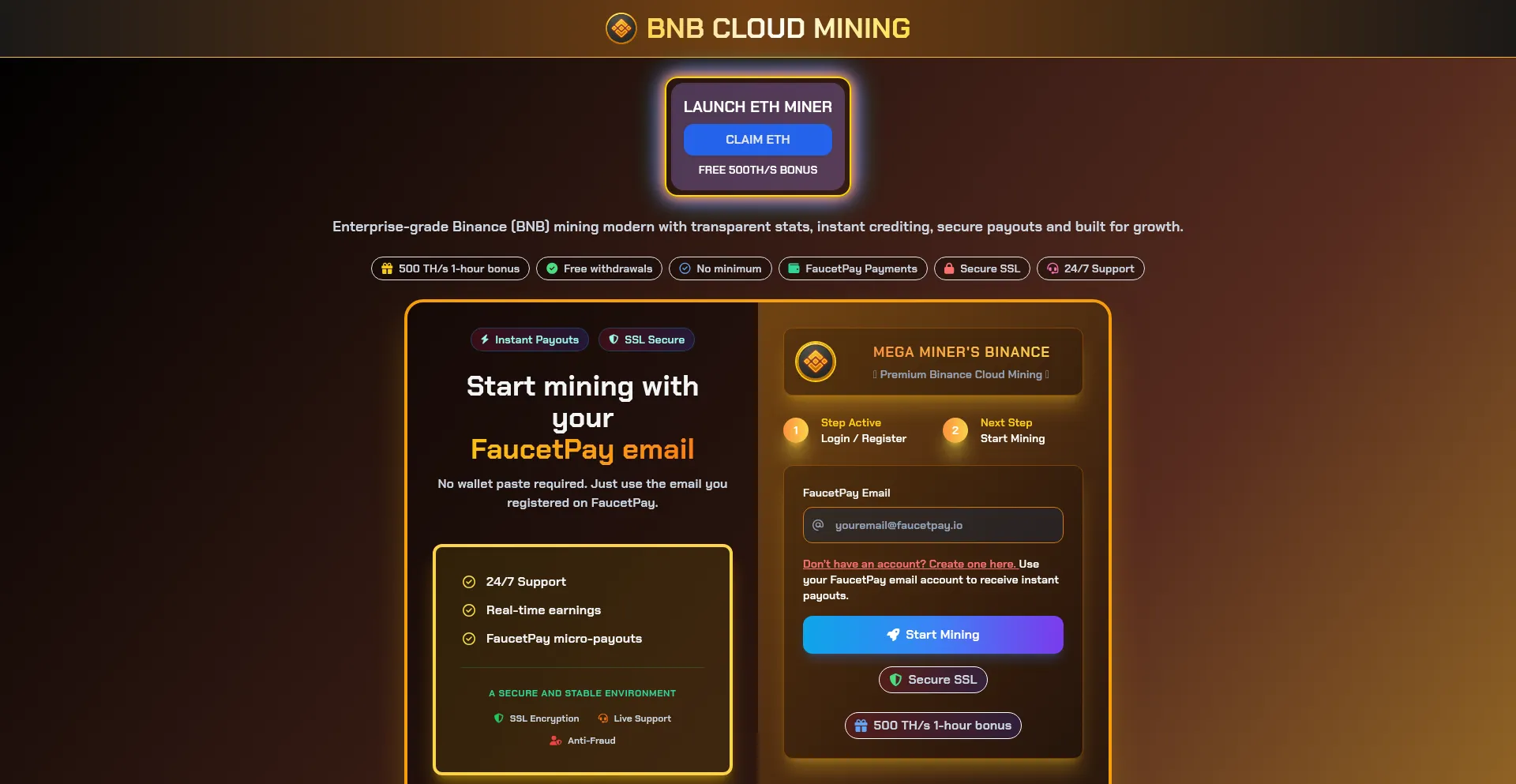 Is Bnb.megaminergroup.shop Safe?