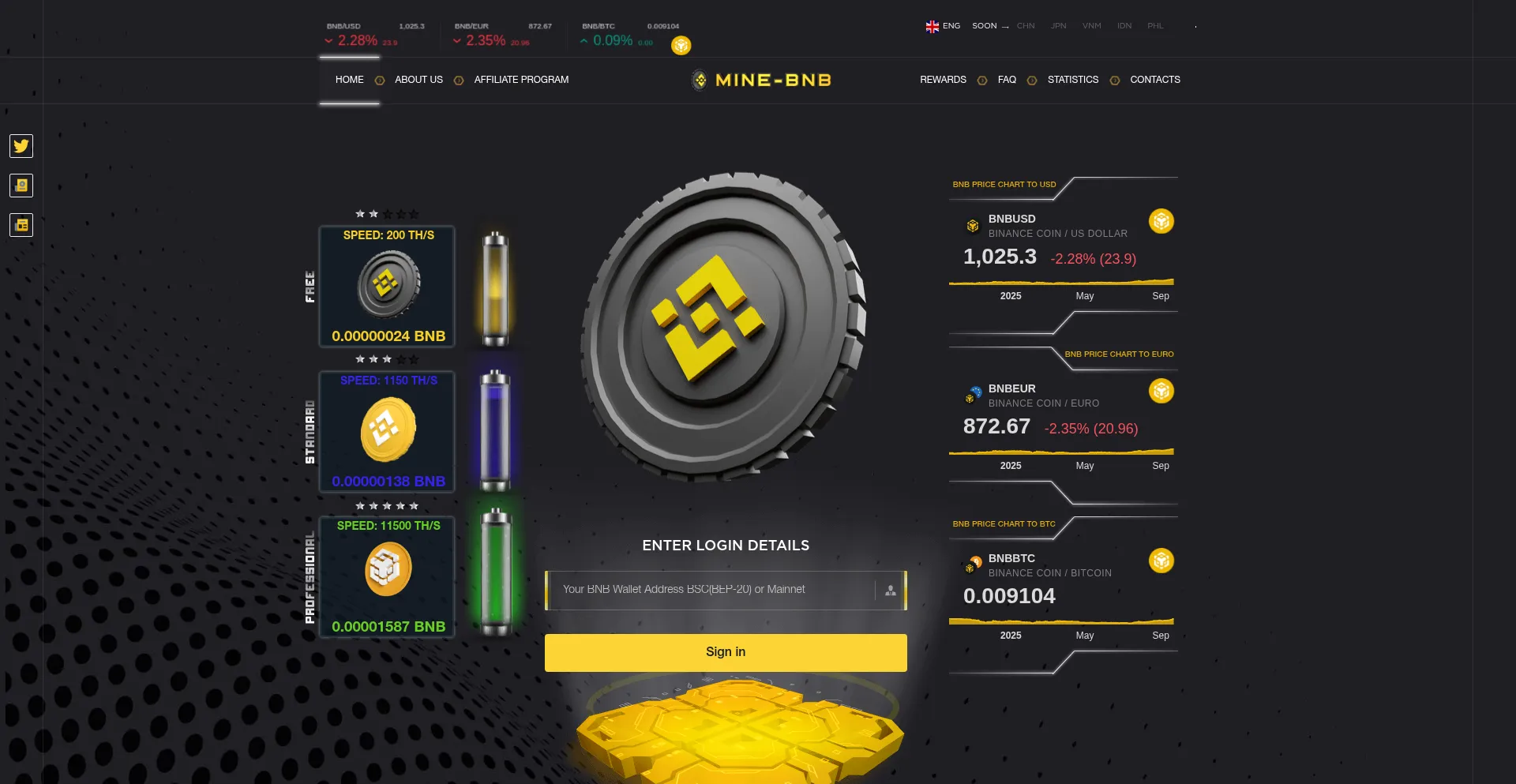 Bnb-miner.com Screenshot