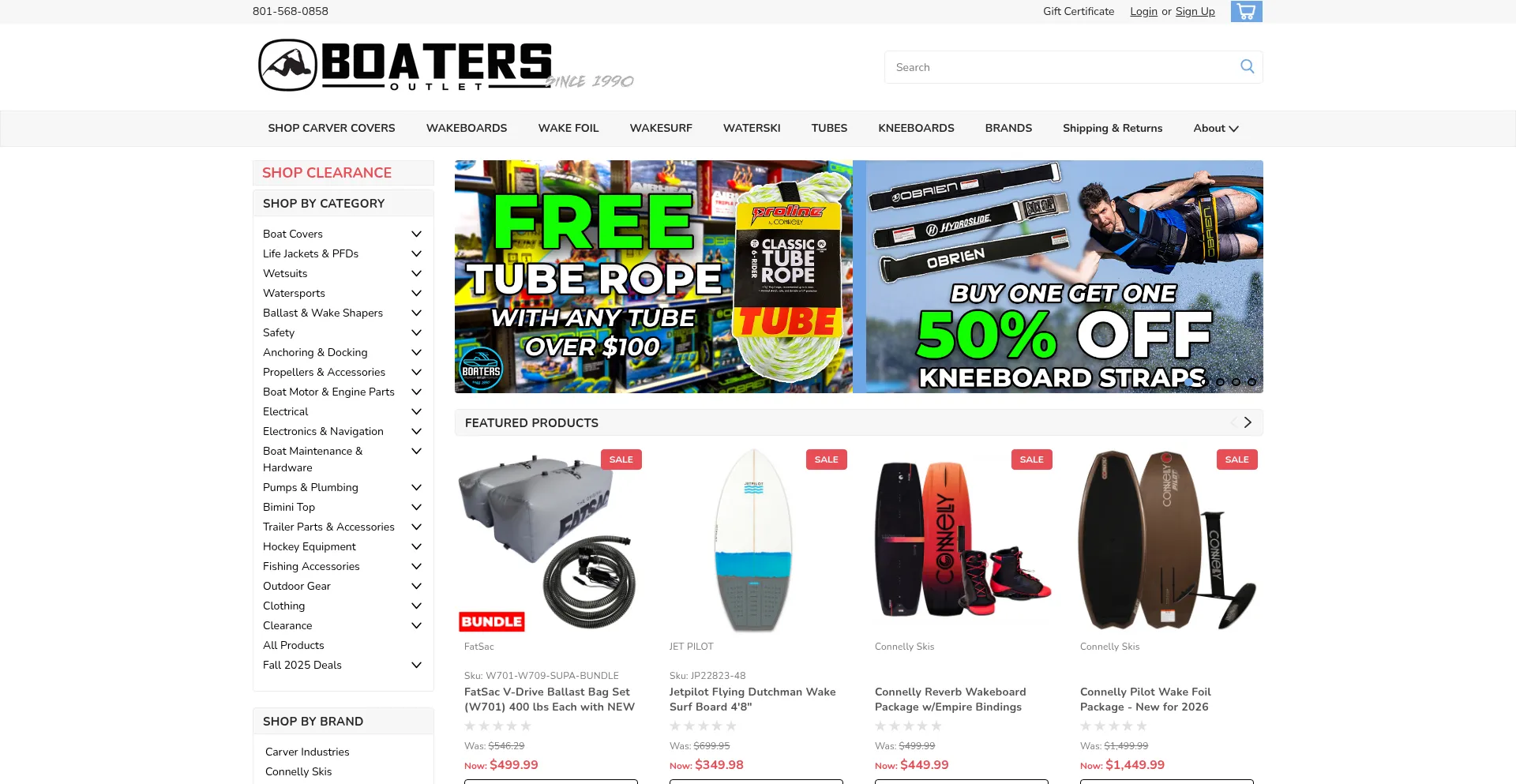 Boatersoutlet.com Screenshot