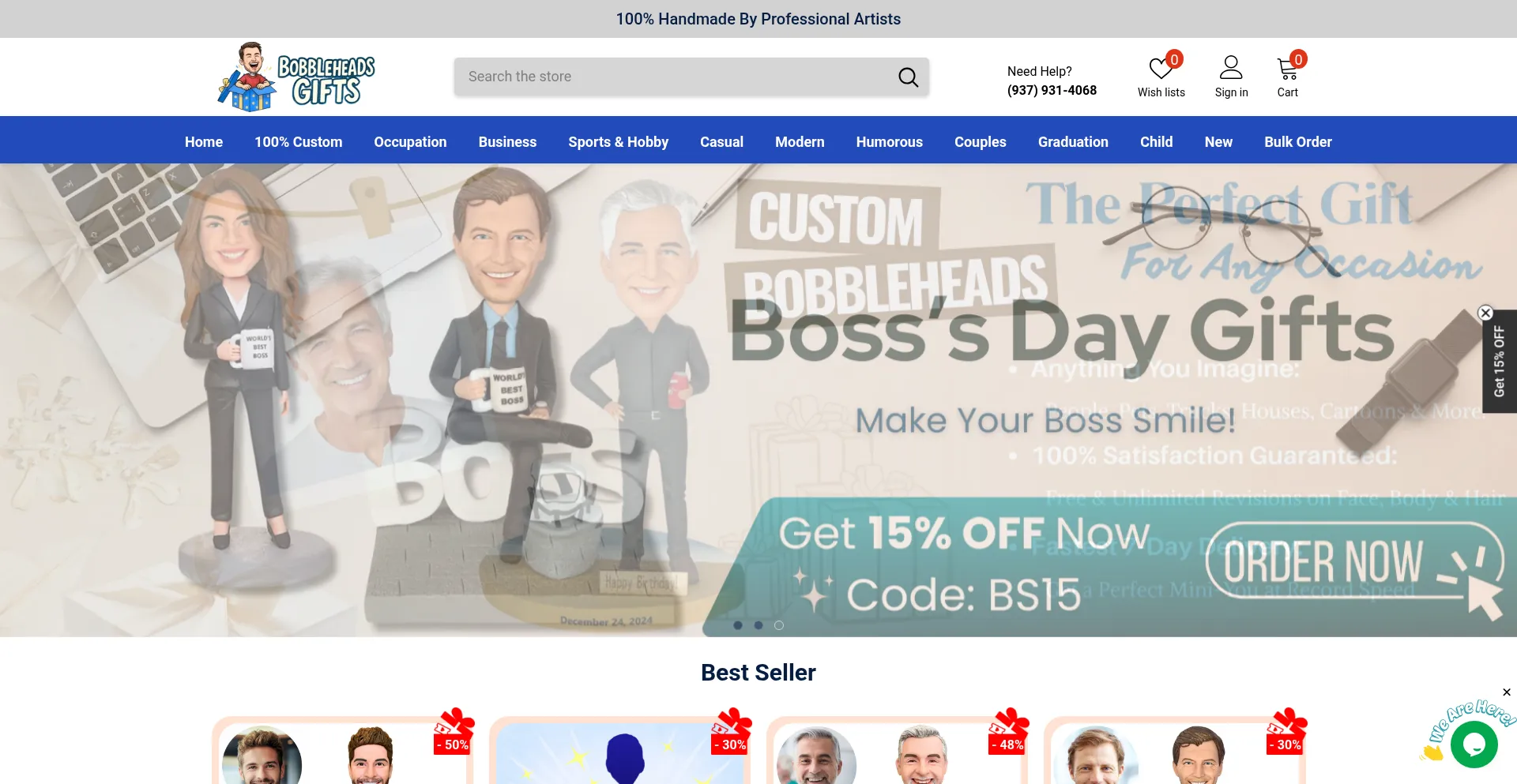 Bobbleheadsgifts.com Screenshot