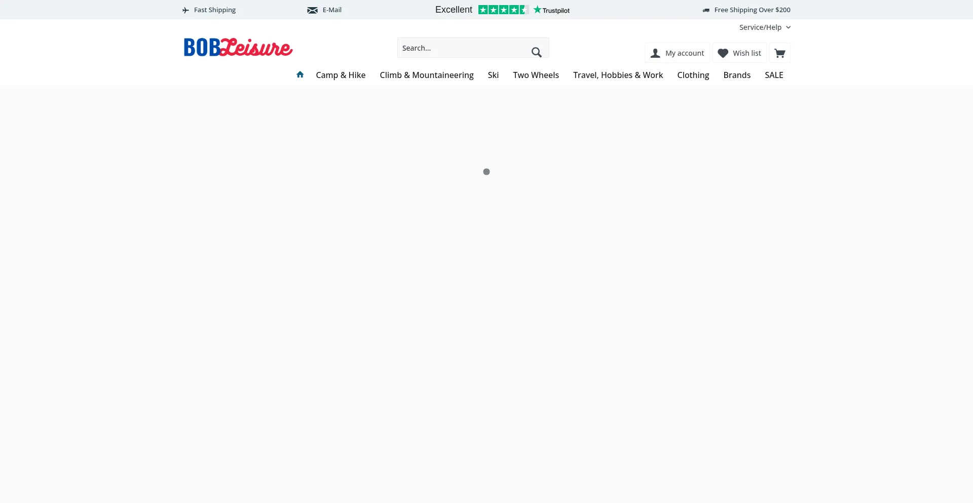 Website screenshot of Bobleisure.com