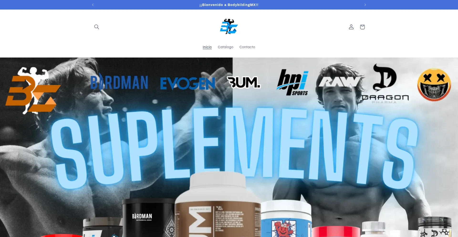 Website screenshot of Bodybildingsuplements.com