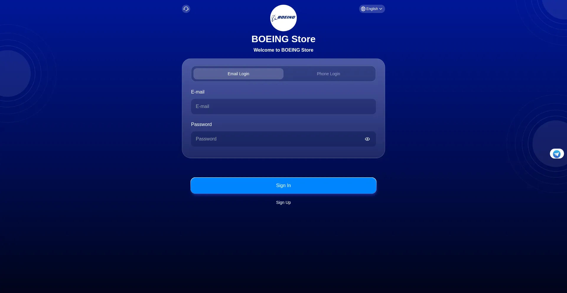 Website screenshot of Boeing6.com