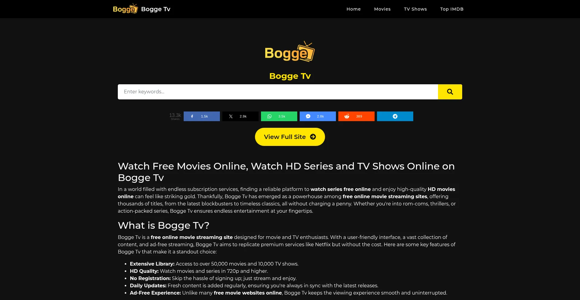 Bogge.tv Screenshot